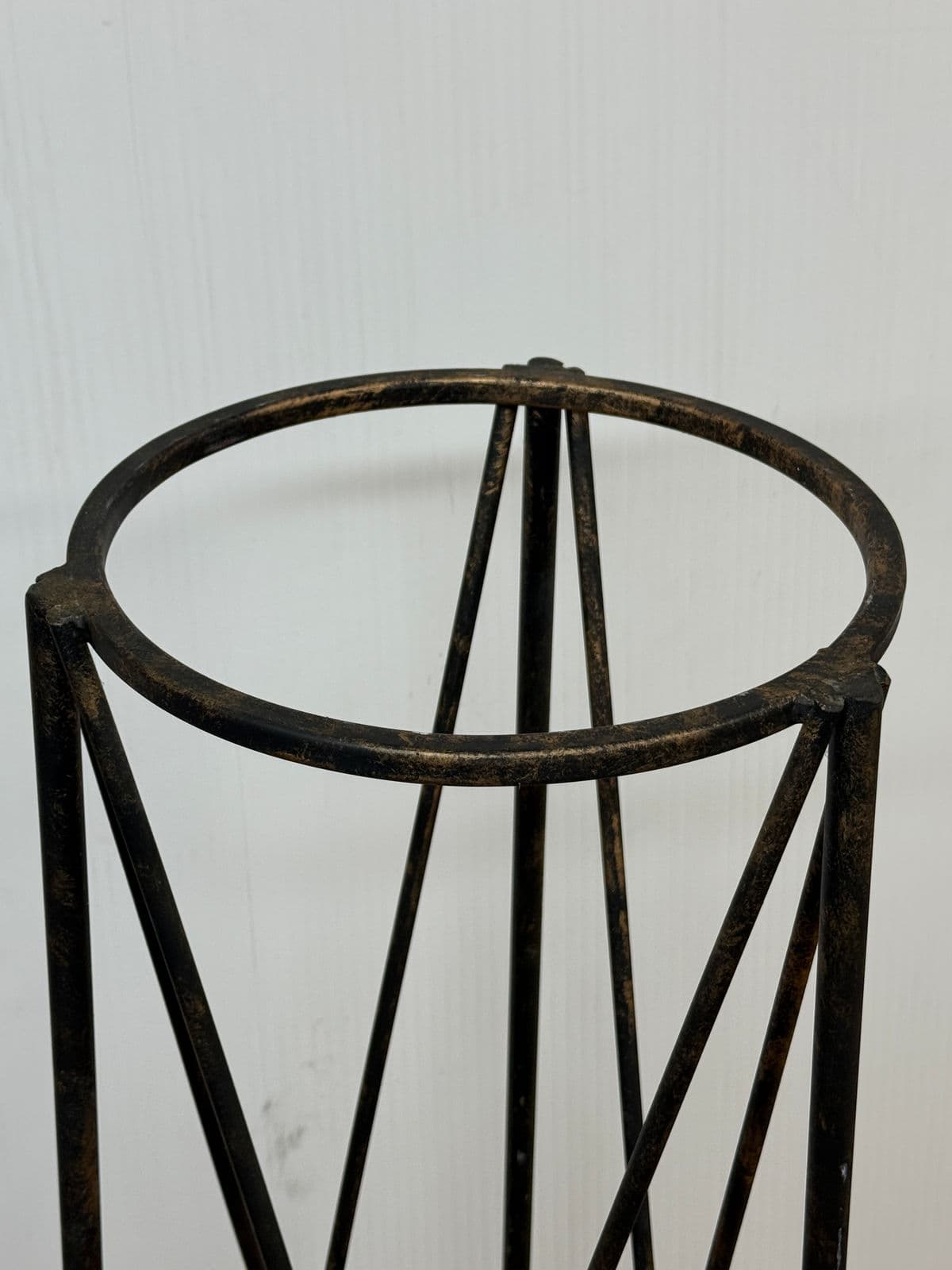 Regency Style Iron Plant Stand + Ceramic Urn, Set of Two - Thumbnail 11