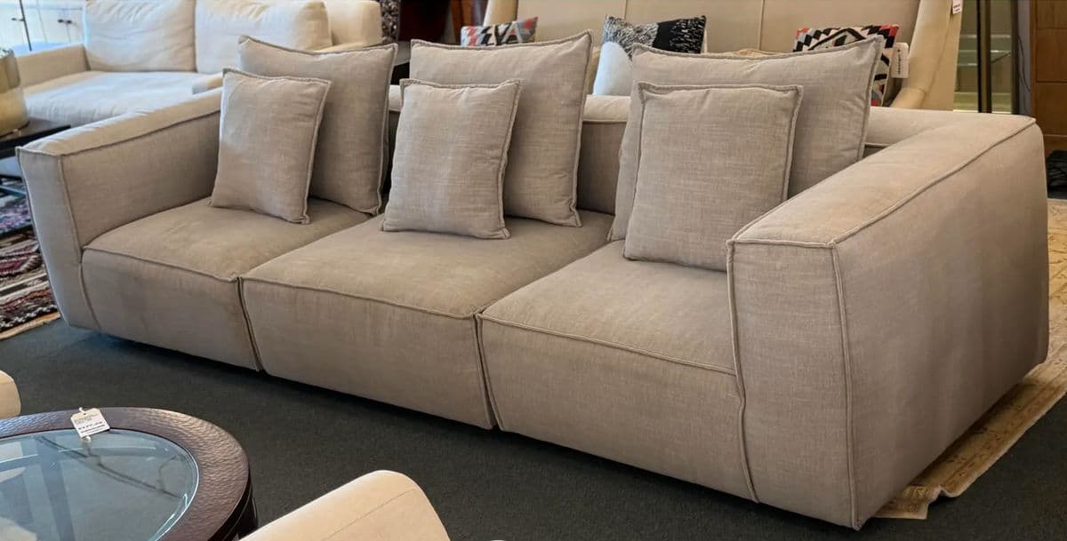 Arhaus Motion Collection Coburn Sofa, Nomad Stone - Thumbnail 5