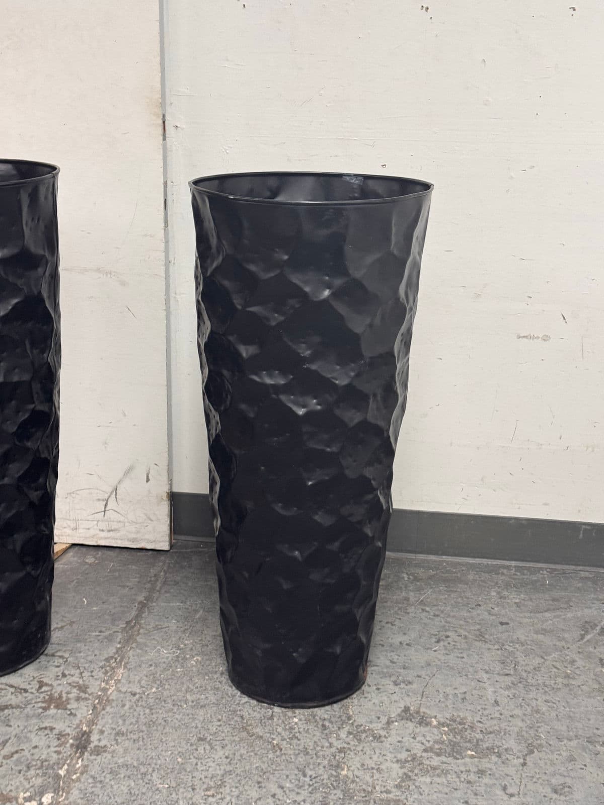 Vintage Hammered Planters, Pair - Thumbnail 7