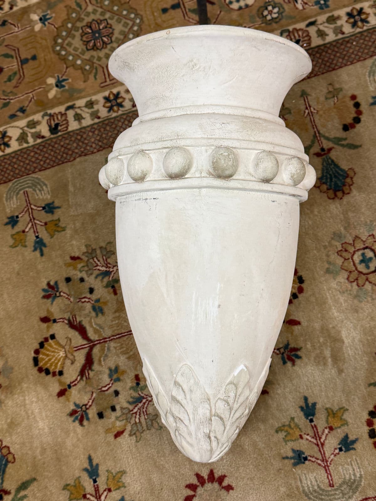 Regency Style Iron Plant Stand + Ceramic Urn, Set of Two - Thumbnail 8