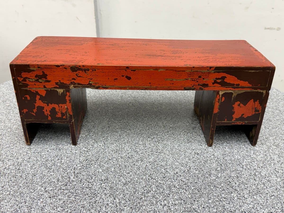 Antique Chinese Red Altar Table Box - Thumbnail 4