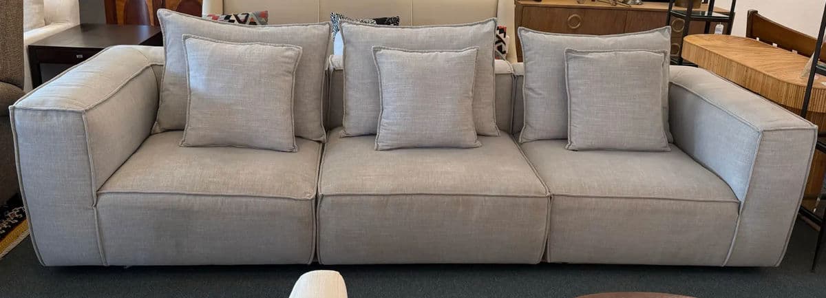 Arhaus Motion Collection Coburn Sofa, Nomad Stone - Thumbnail 3