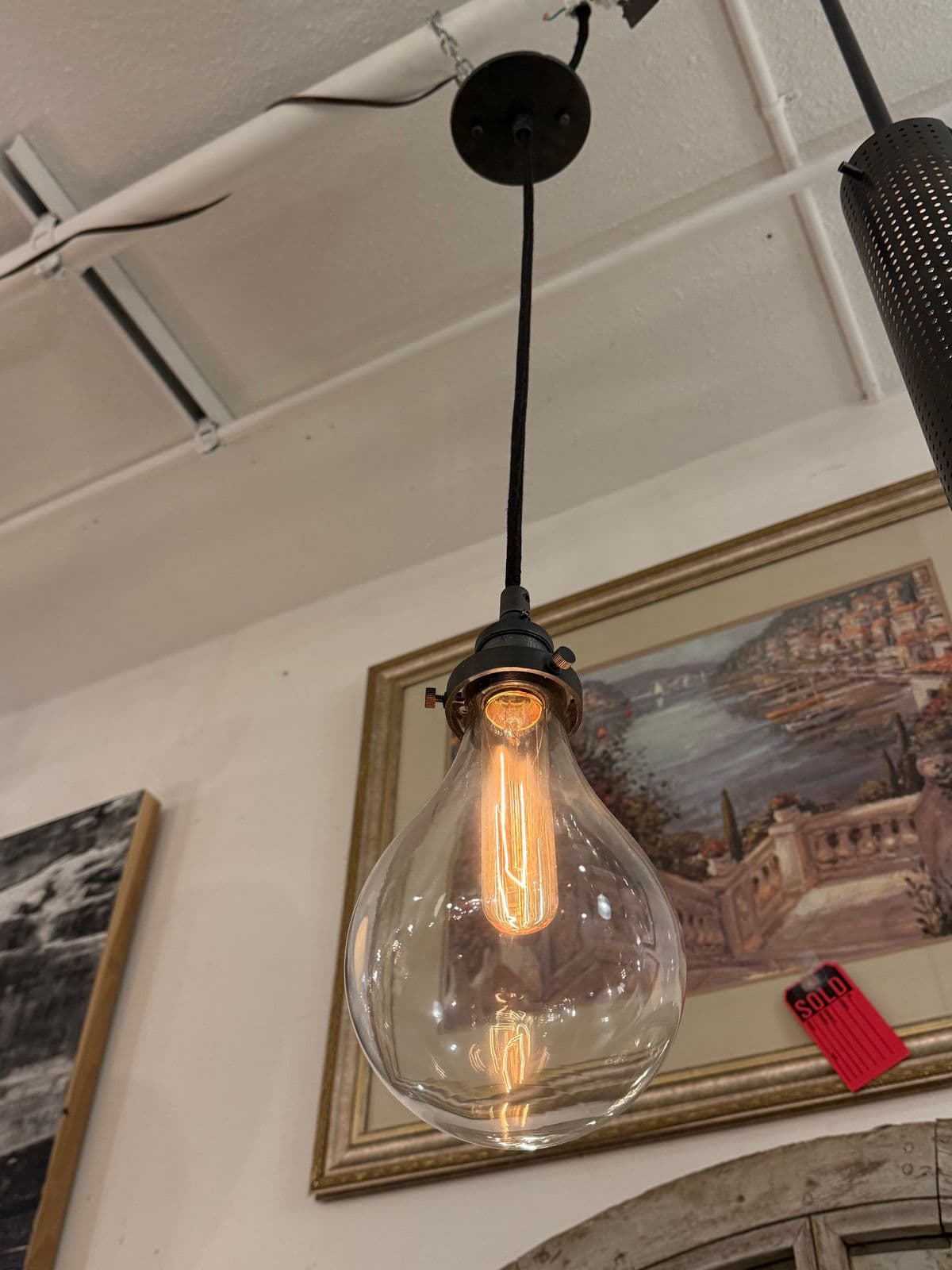 Restoration Hardware Teardrop Pendant Light - Thumbnail 3