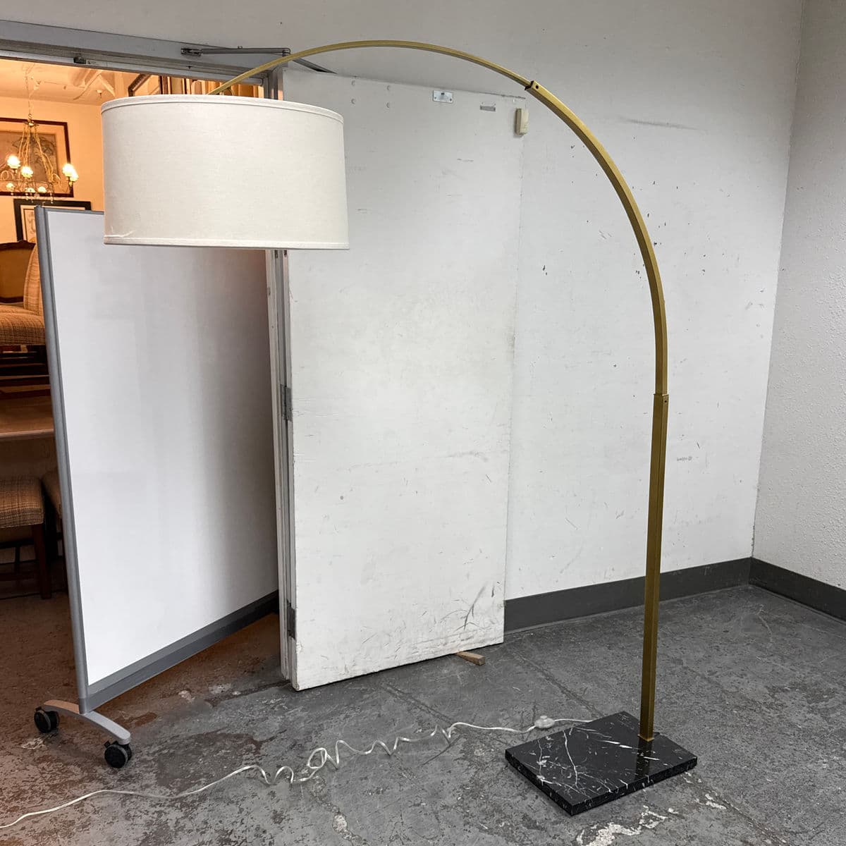 Restoration Hardware Modern Arc Floor Lamp + Black Marble - Thumbnail 10