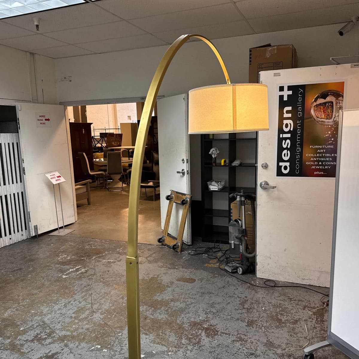 Restoration Hardware Modern Arc Floor Lamp + Black Marble - Thumbnail 4