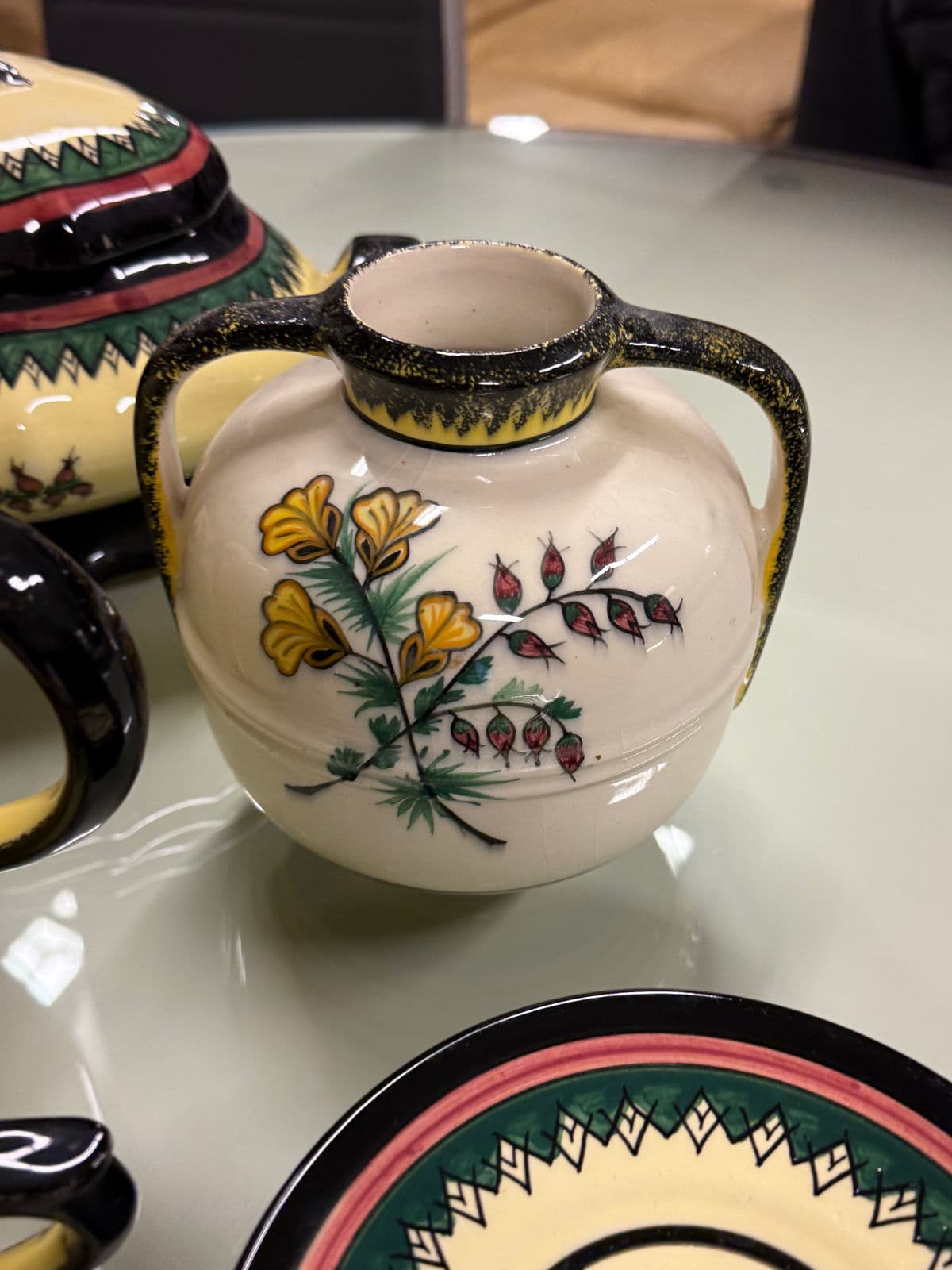 Circa 1983 Henriot Quimper French Faience Serve-Ware, Set of Thirty-One - Thumbnail 7