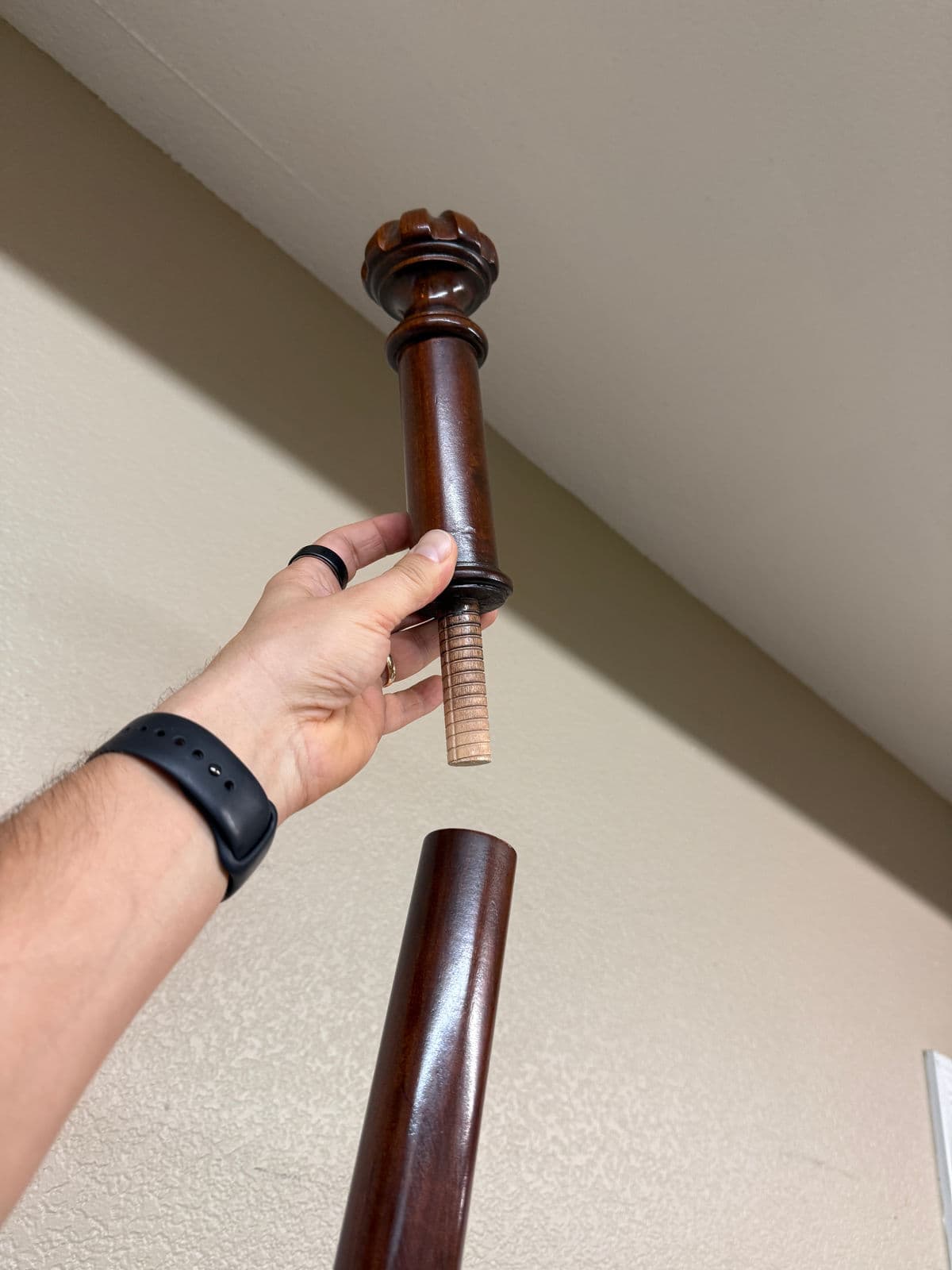 Queen Size Circa 1980's Chinese Chippendale Poster Bed Frame - Thumbnail 7