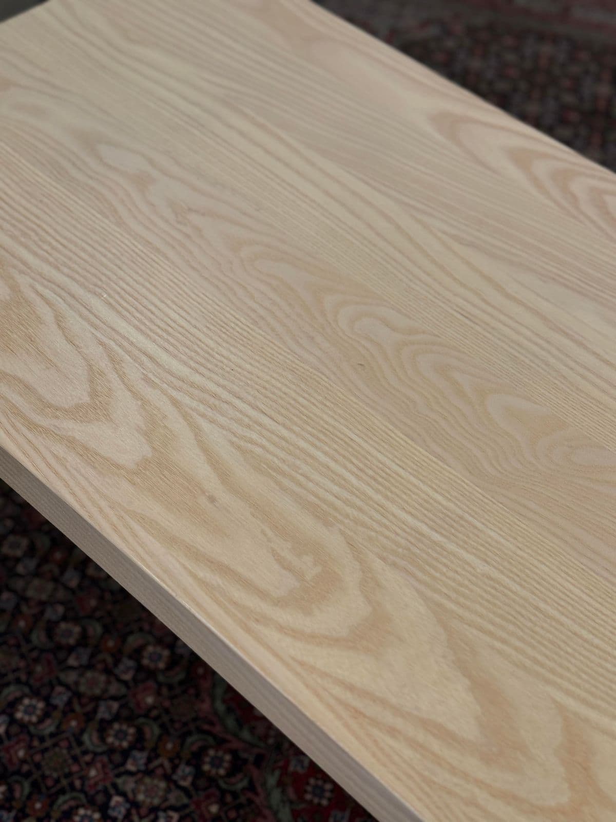 Organic Modern Bleached Oak Wood Side Table - Thumbnail 7