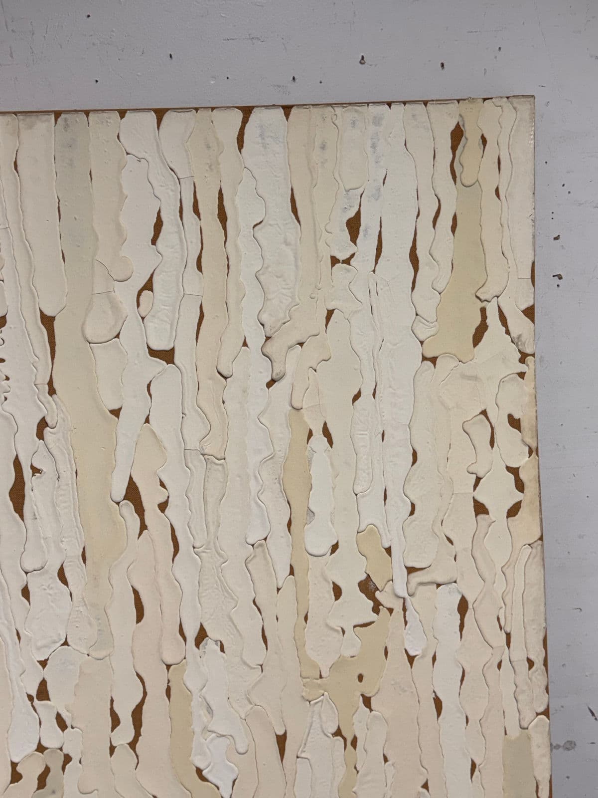 Circa 1998 Rex Ray Encaustic on Jute Painting - Thumbnail 6