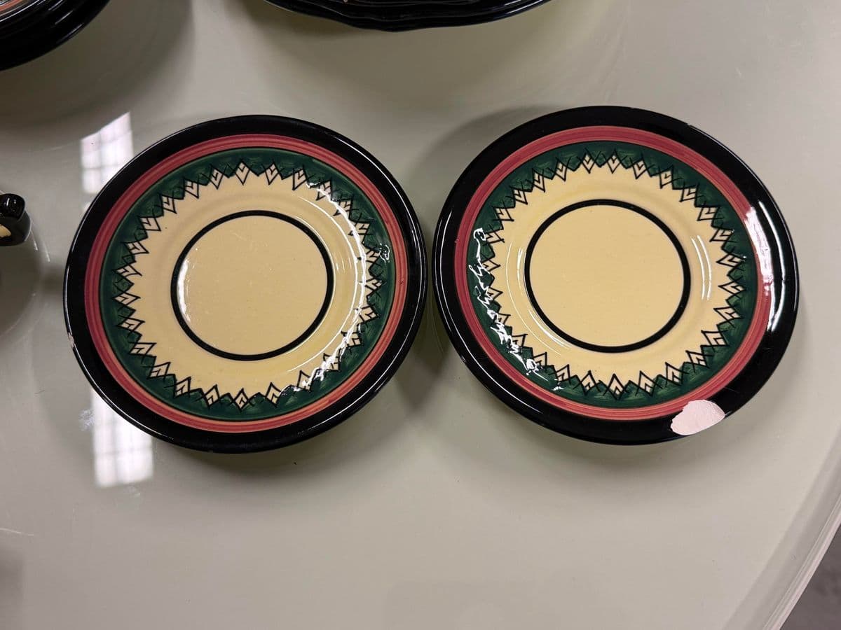 Circa 1983 Henriot Quimper French Faience Serve-Ware, Set of Thirty-One - Thumbnail 5