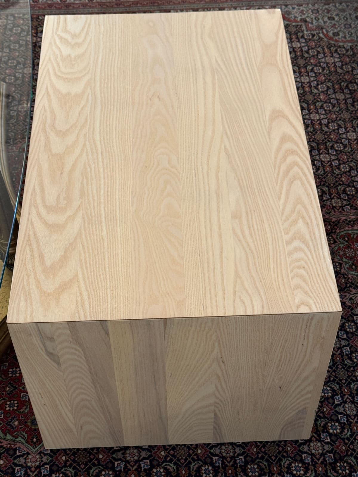 Organic Modern Bleached Oak Wood Side Table - Thumbnail 8