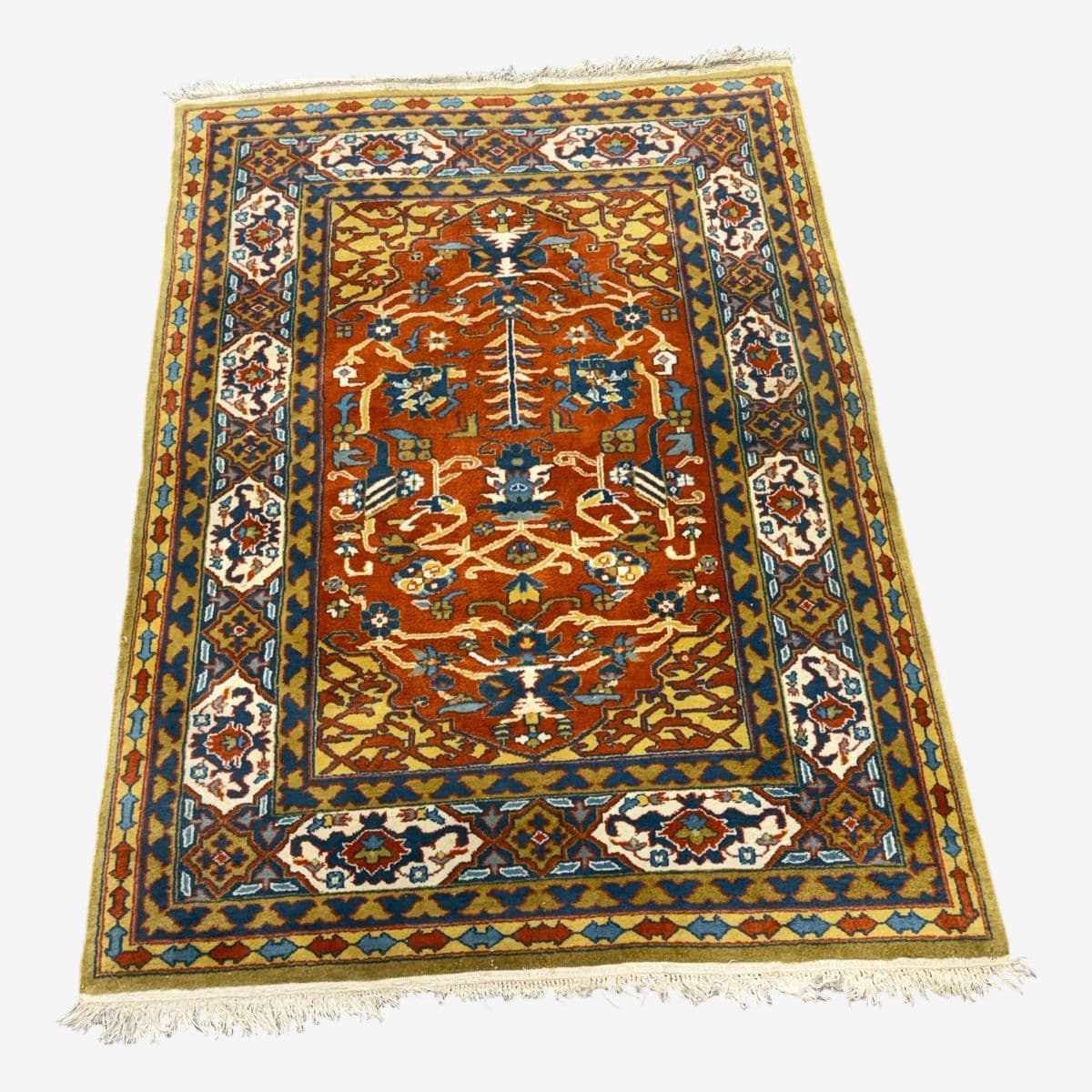 4ft 1in × 5ft 10in Genuine Agrippa Handwoven Area Rug - Image 1