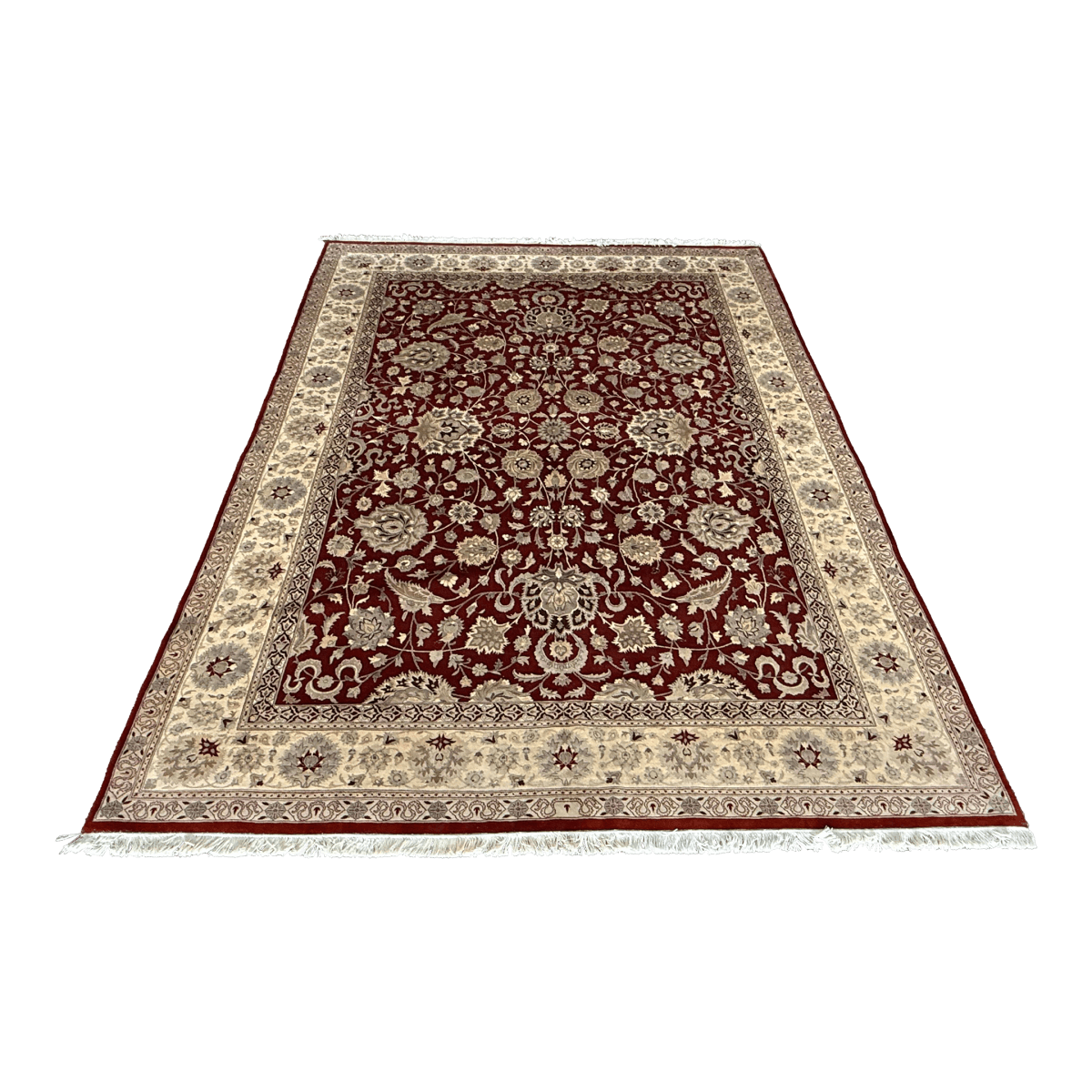 9ft 2in X 11ft 10in Kashan Persian Wool Area Rug - Thumbnail 2