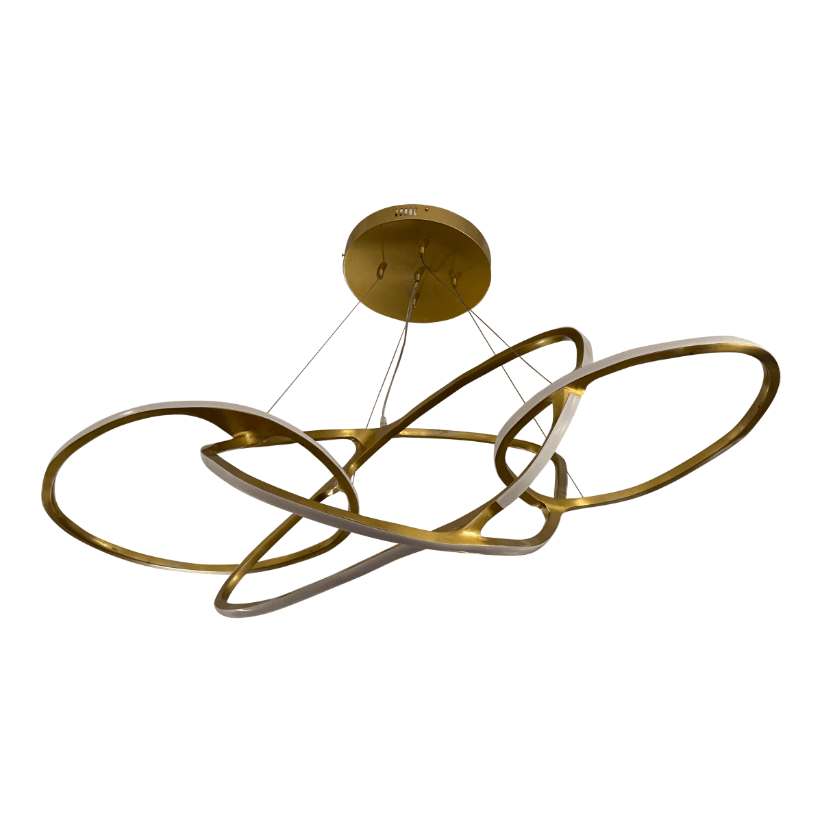 Michael Oren Designs Orbit Burnished Brass Chandelier - Thumbnail 2