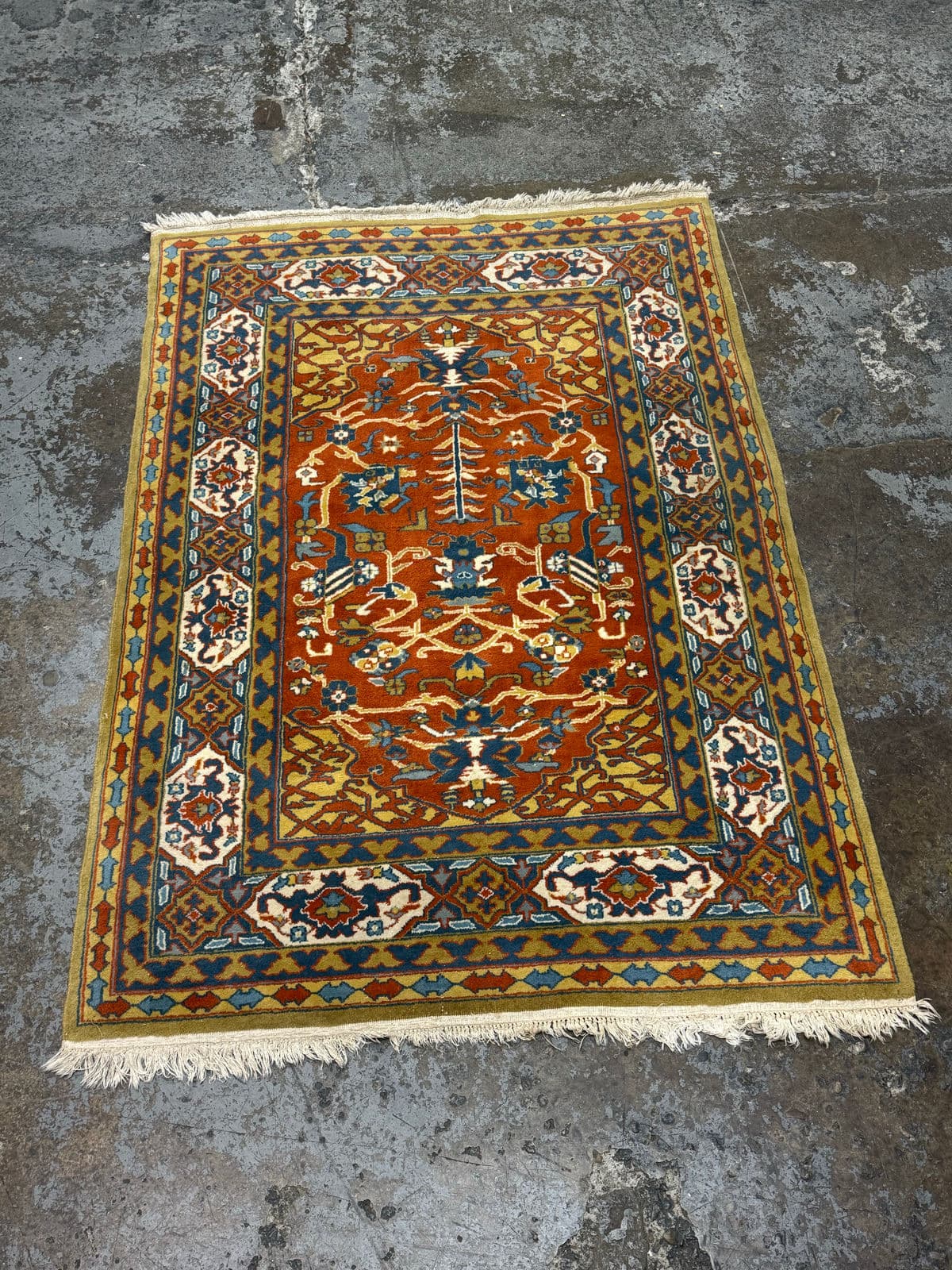 4ft 1in × 5ft 10in Genuine Agrippa Handwoven Area Rug - Thumbnail 6