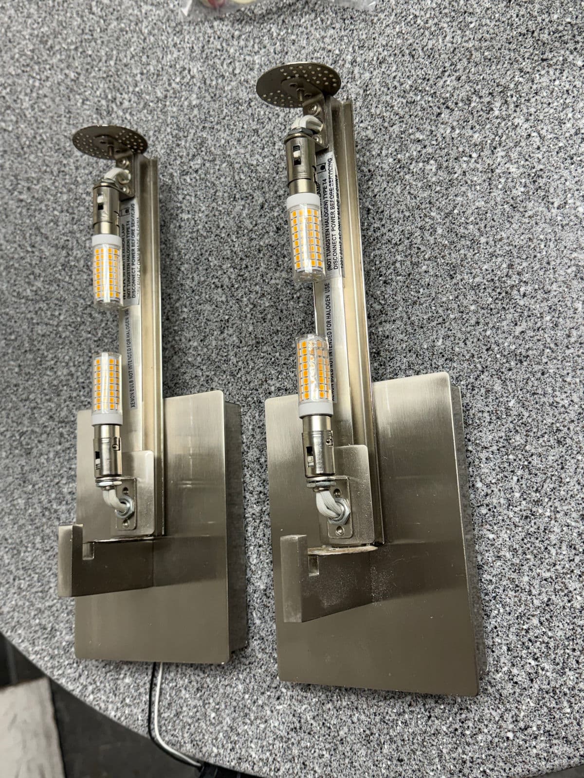 George Kovacs Opal Glass Tube Shade Wall Scones, Pair - Thumbnail 4