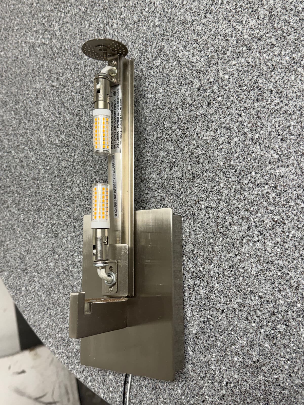 George Kovacs Opal Glass Tube Shade Wall Scones, Pair - Thumbnail 6