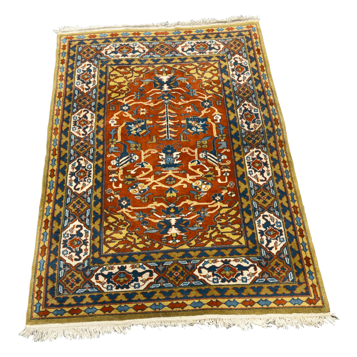 4ft 1in × 5ft 10in Genuine Agrippa Handwoven Area Rug - Thumbnail 2