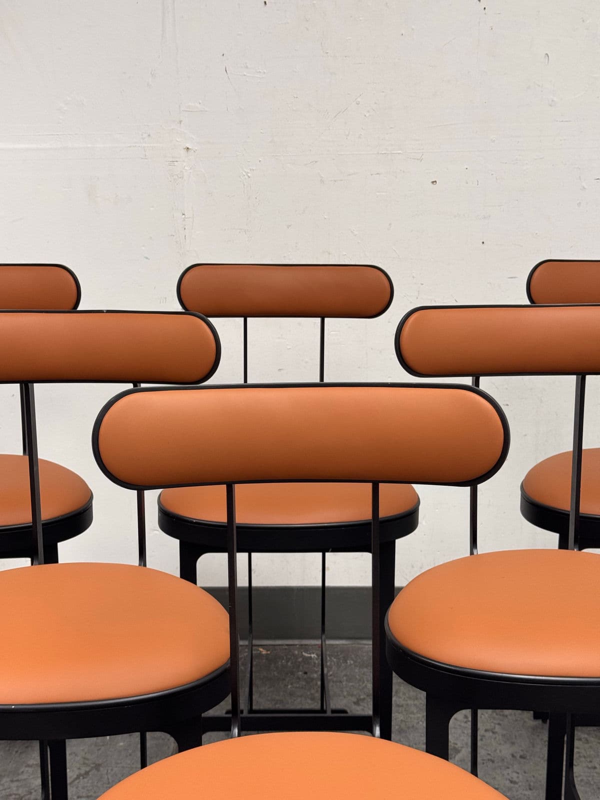 Michael Oren Design Porter Place Style Swivel Counter Stools, Set of Six - Thumbnail 8