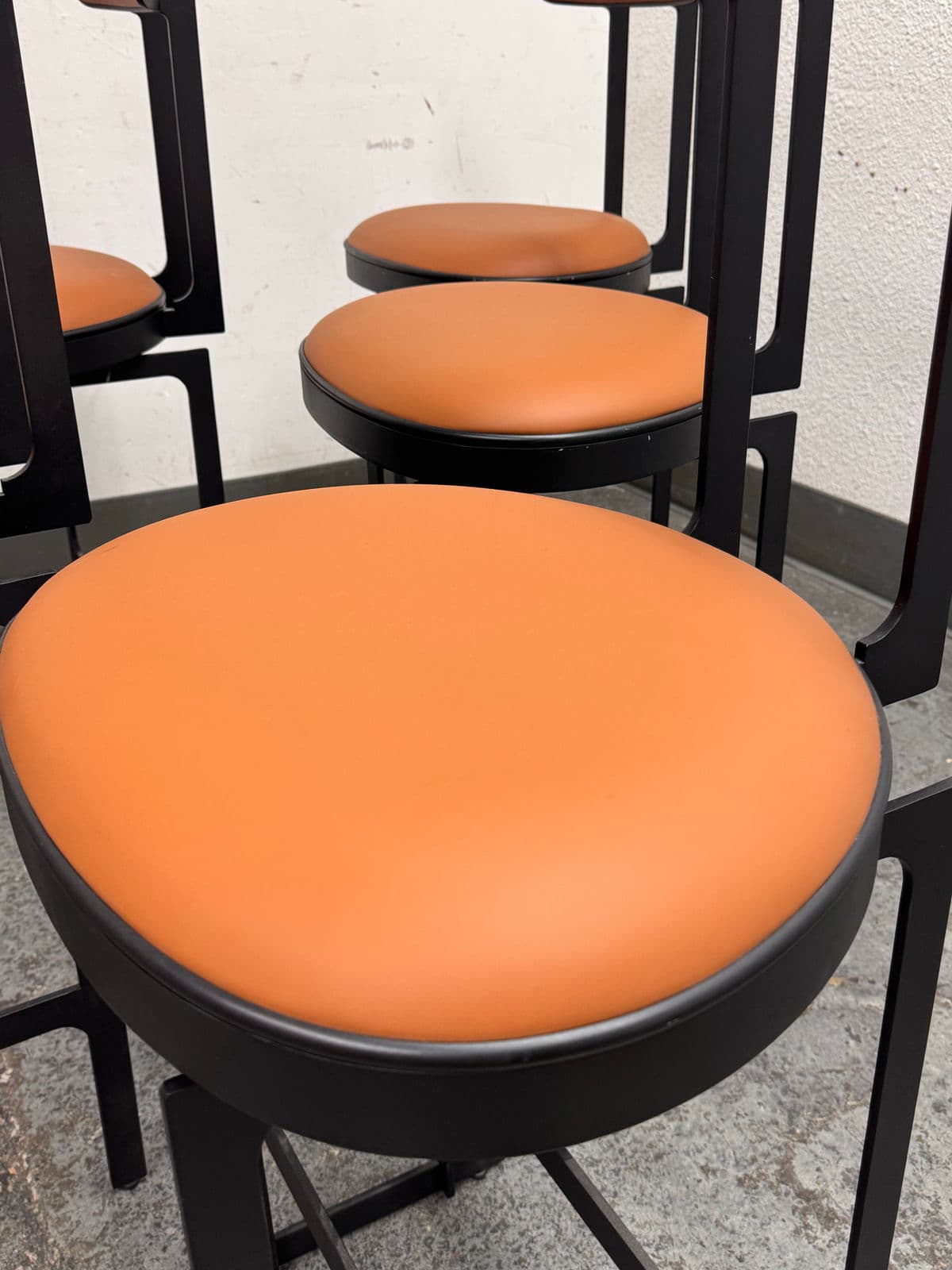 Michael Oren Design Porter Place Style Swivel Counter Stools, Set of Six - Thumbnail 9