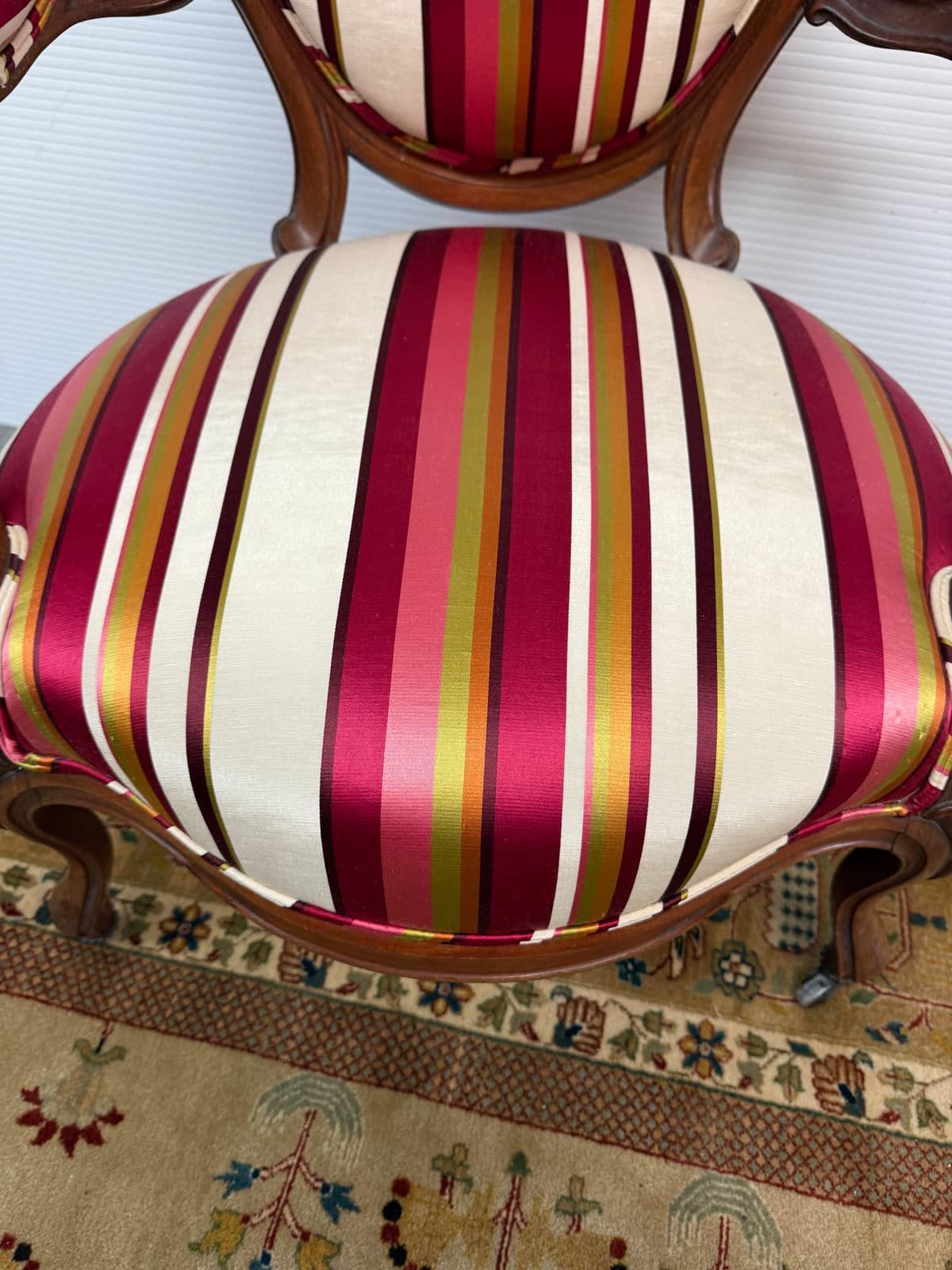 Rococo Revival Bergère Chair, Circa 1890's - Thumbnail 6