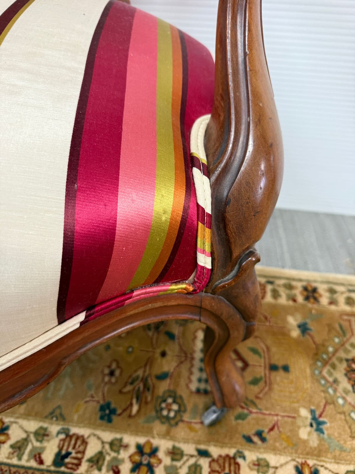 Rococo Revival Bergère Chair, Circa 1890's - Thumbnail 12