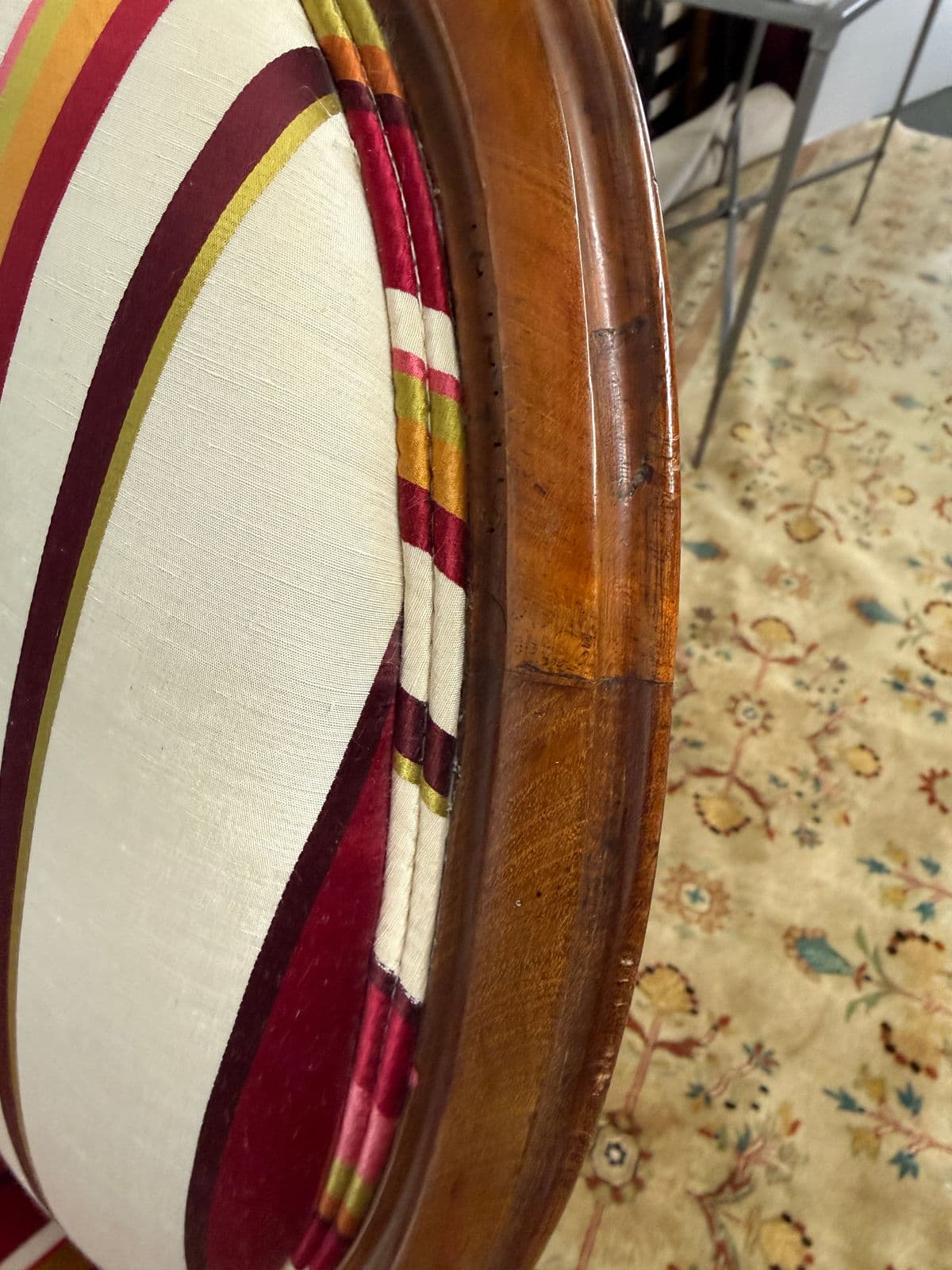 Rococo Revival Bergère Chair, Circa 1890's - Thumbnail 11