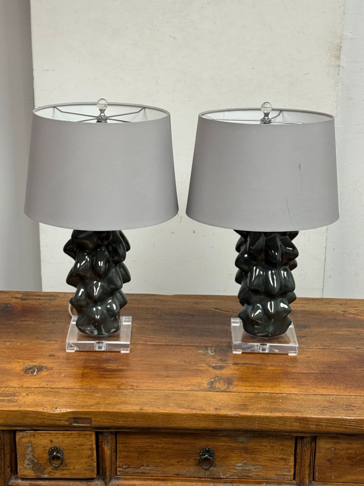 Modern Organic Meteoric Lamps, Pair - Thumbnail 8