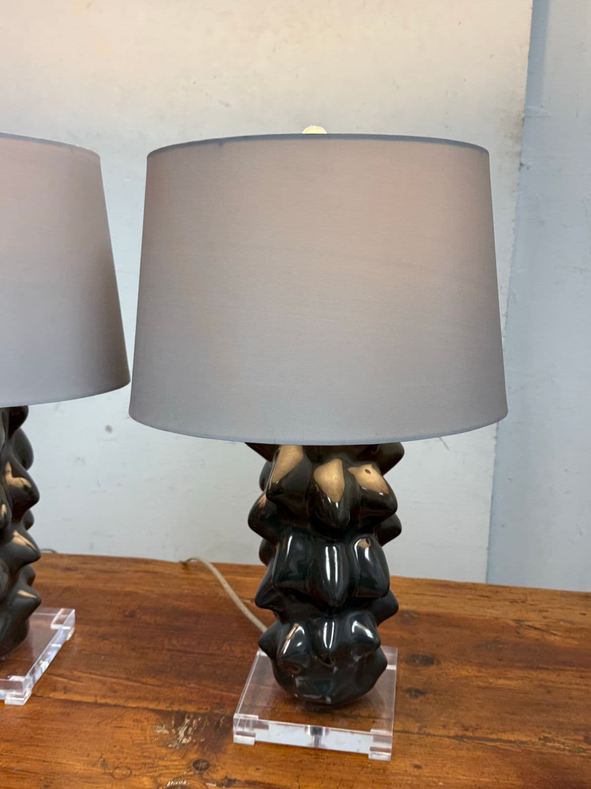 Modern Organic Meteoric Lamps, Pair - Thumbnail 9