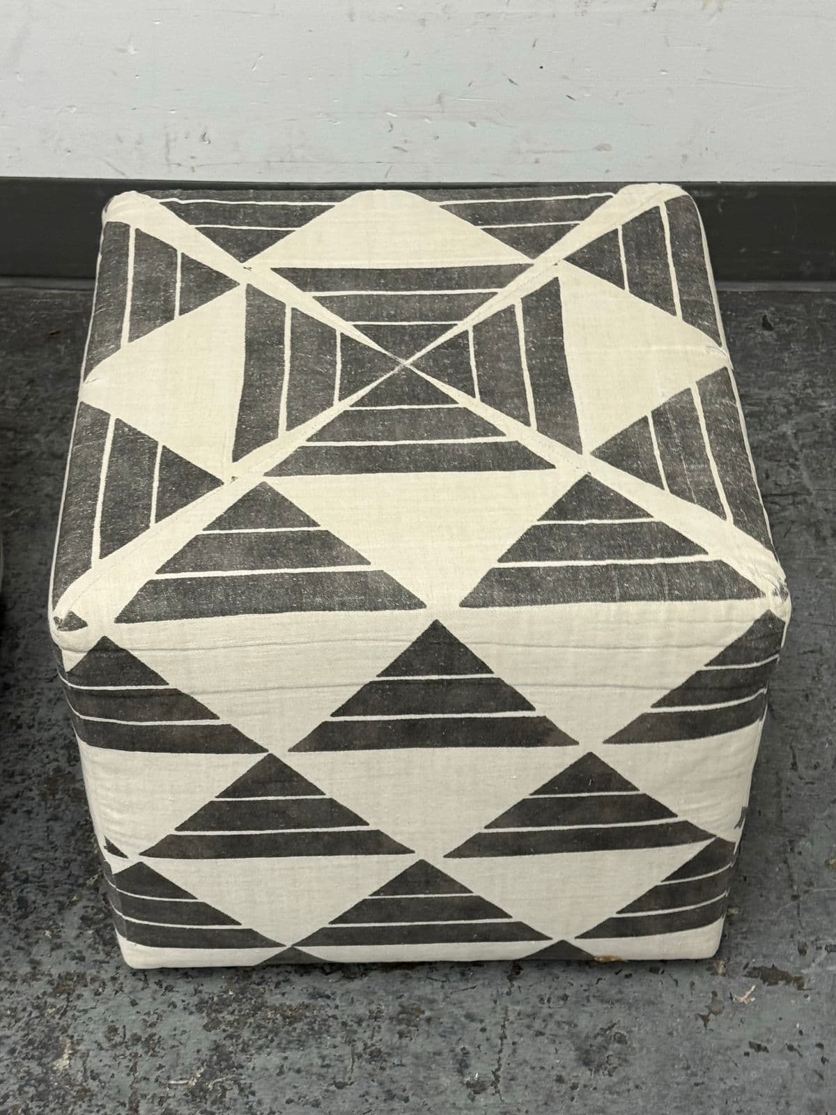 Custom Design Zak + Fox Fabric Cube Ottomans, Pair - Thumbnail 9