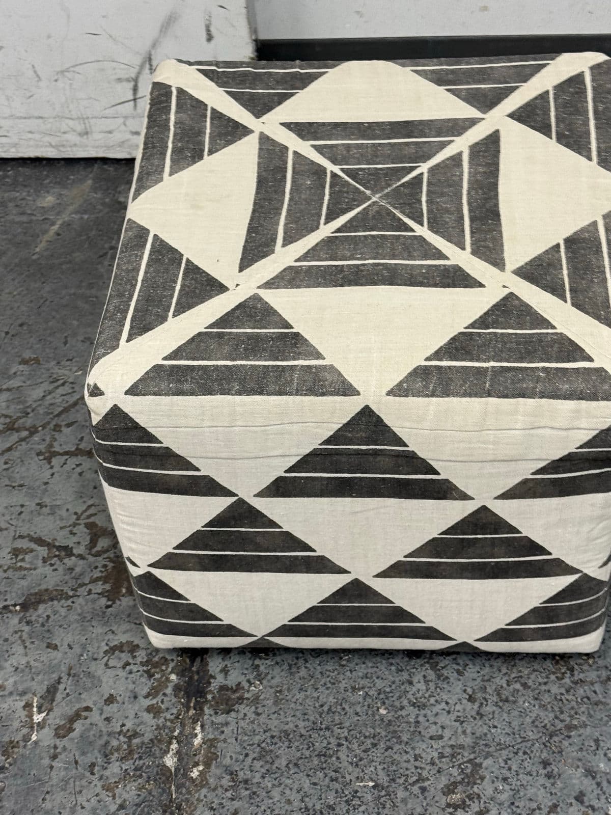 Custom Design Zak + Fox Fabric Cube Ottomans, Pair - Thumbnail 7