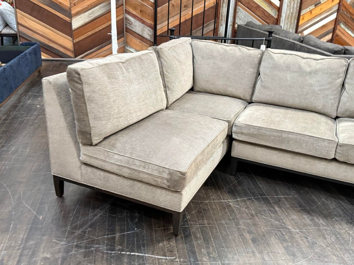 Cypress Furniture Sectional in Holly Hunt Fabric - Thumbnail 5