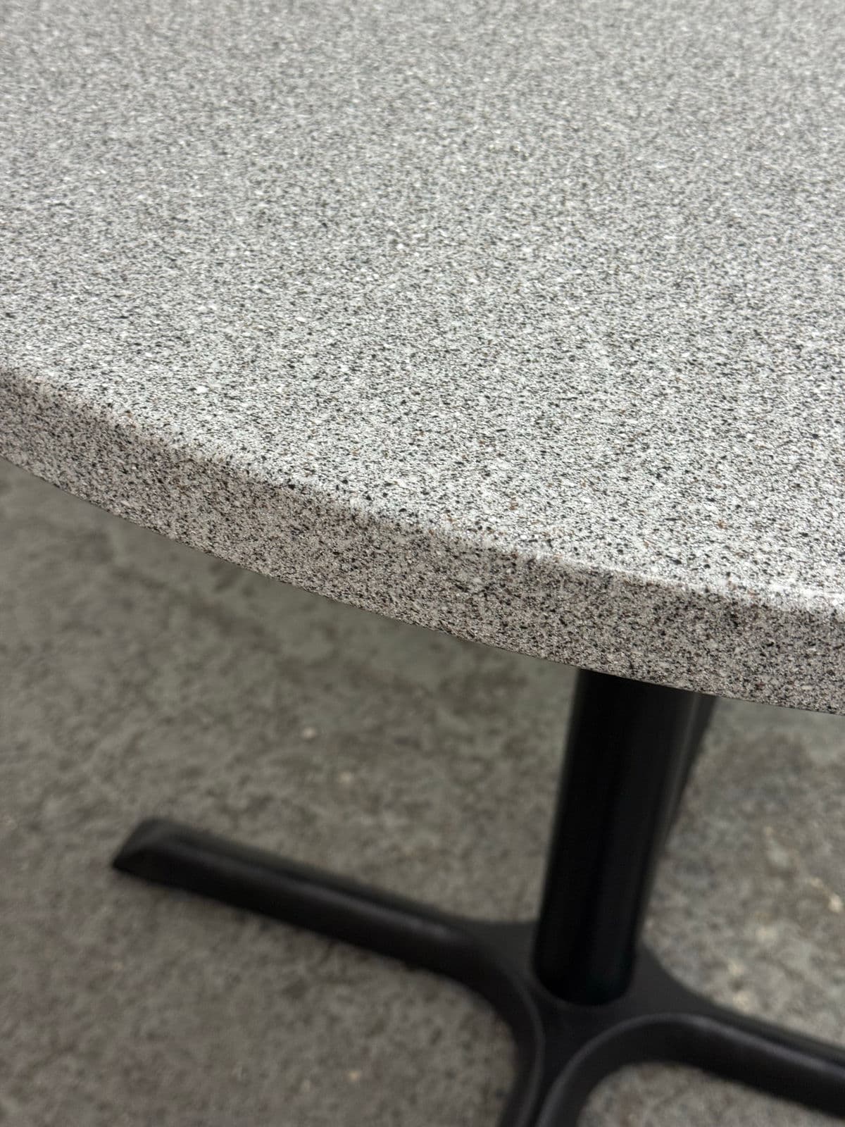 36in Circa 1980 Stone Composite Pedestal Dining Table - Thumbnail 10