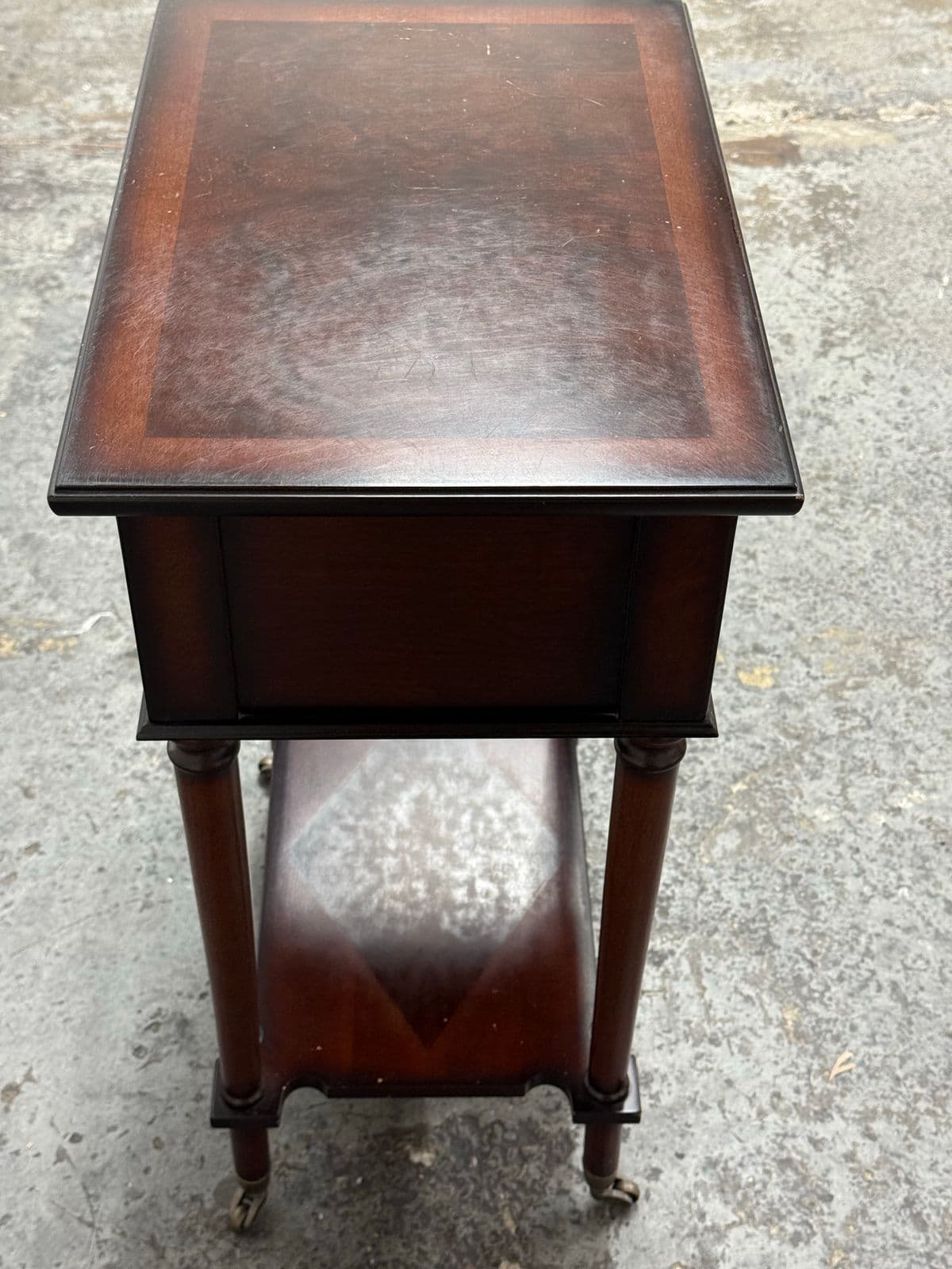 Circa 1999 Bombay Co. Side Table + Casters - Thumbnail 8