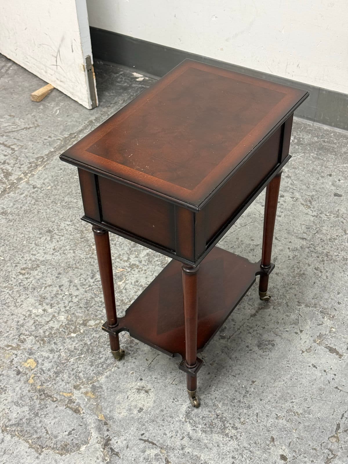 Circa 1999 Bombay Co. Side Table + Casters - Thumbnail 7