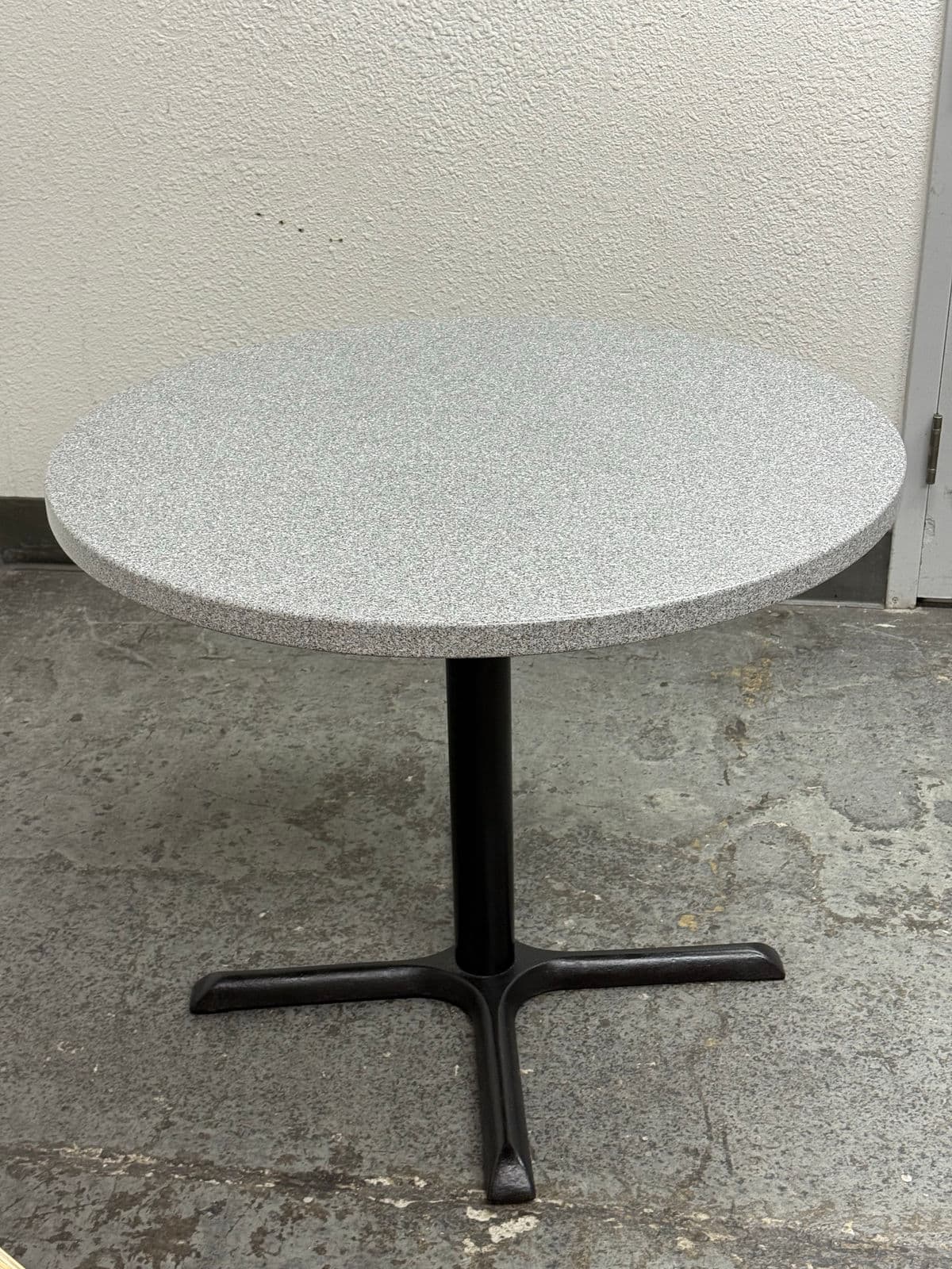 36in Circa 1980 Stone Composite Pedestal Dining Table - Thumbnail 11