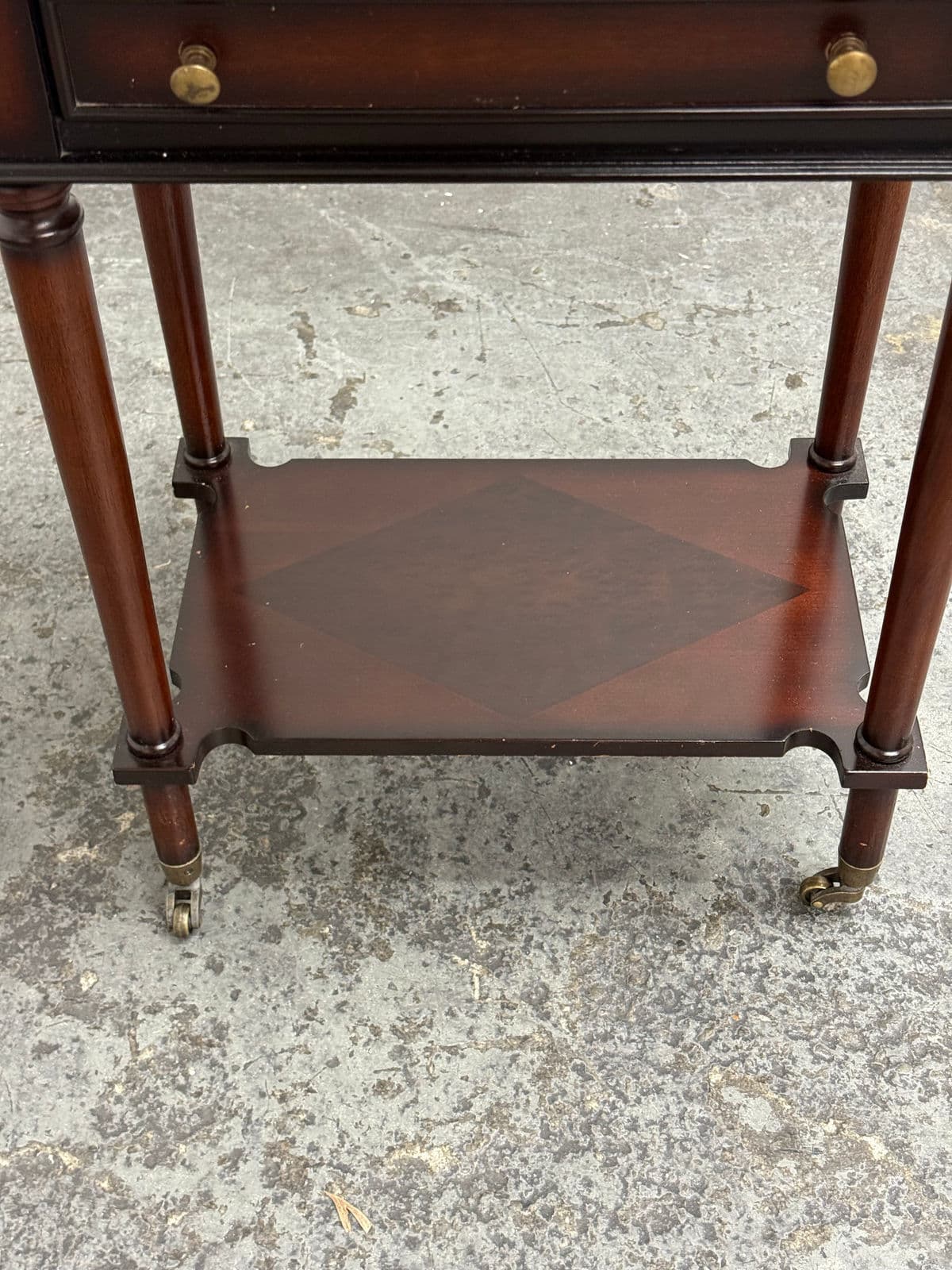 Circa 1999 Bombay Co. Side Table + Casters - Thumbnail 9