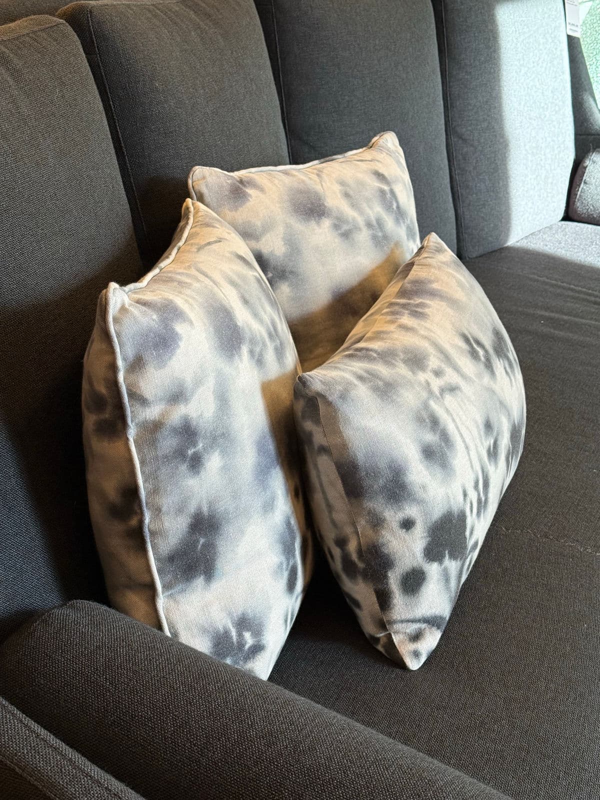 Custom Design Vintage Watercolor Floral Pillows, Set of Three - Thumbnail 5