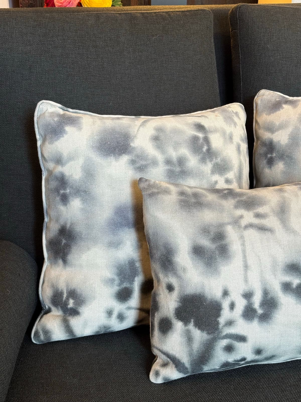 Custom Design Vintage Watercolor Floral Pillows, Set of Three - Thumbnail 6