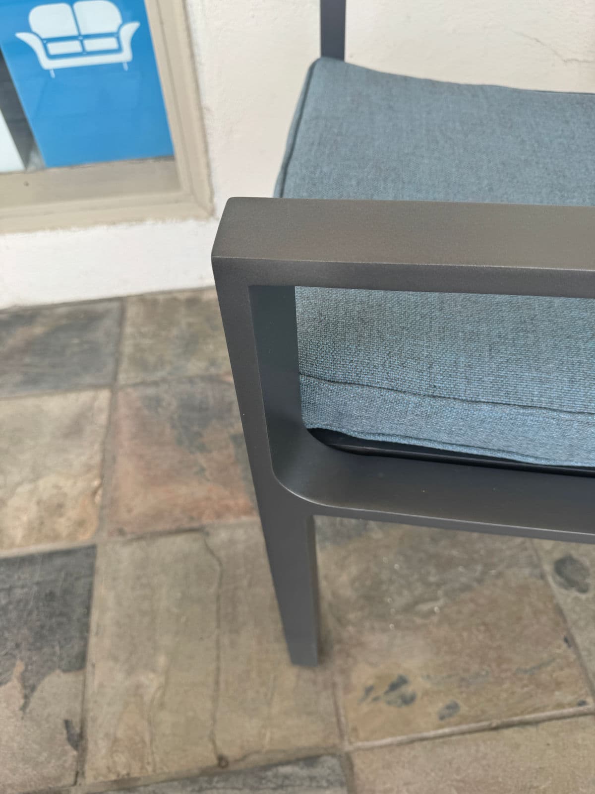 Restoration Hardware Rhodes Aluminum Outdoor Dining Armchairs, Pair - Thumbnail 12