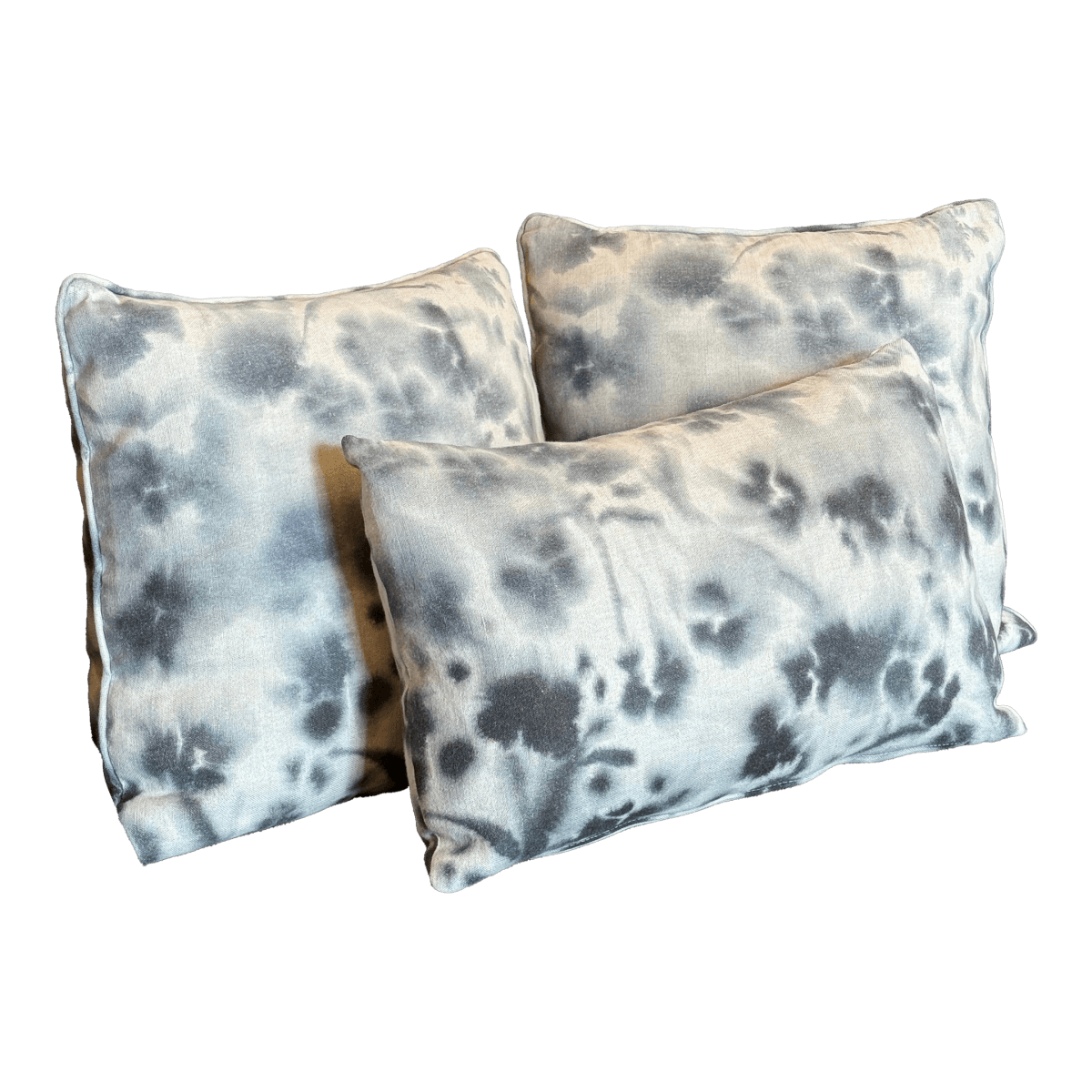 Custom Design Vintage Watercolor Floral Pillows, Set of Three - Thumbnail 2