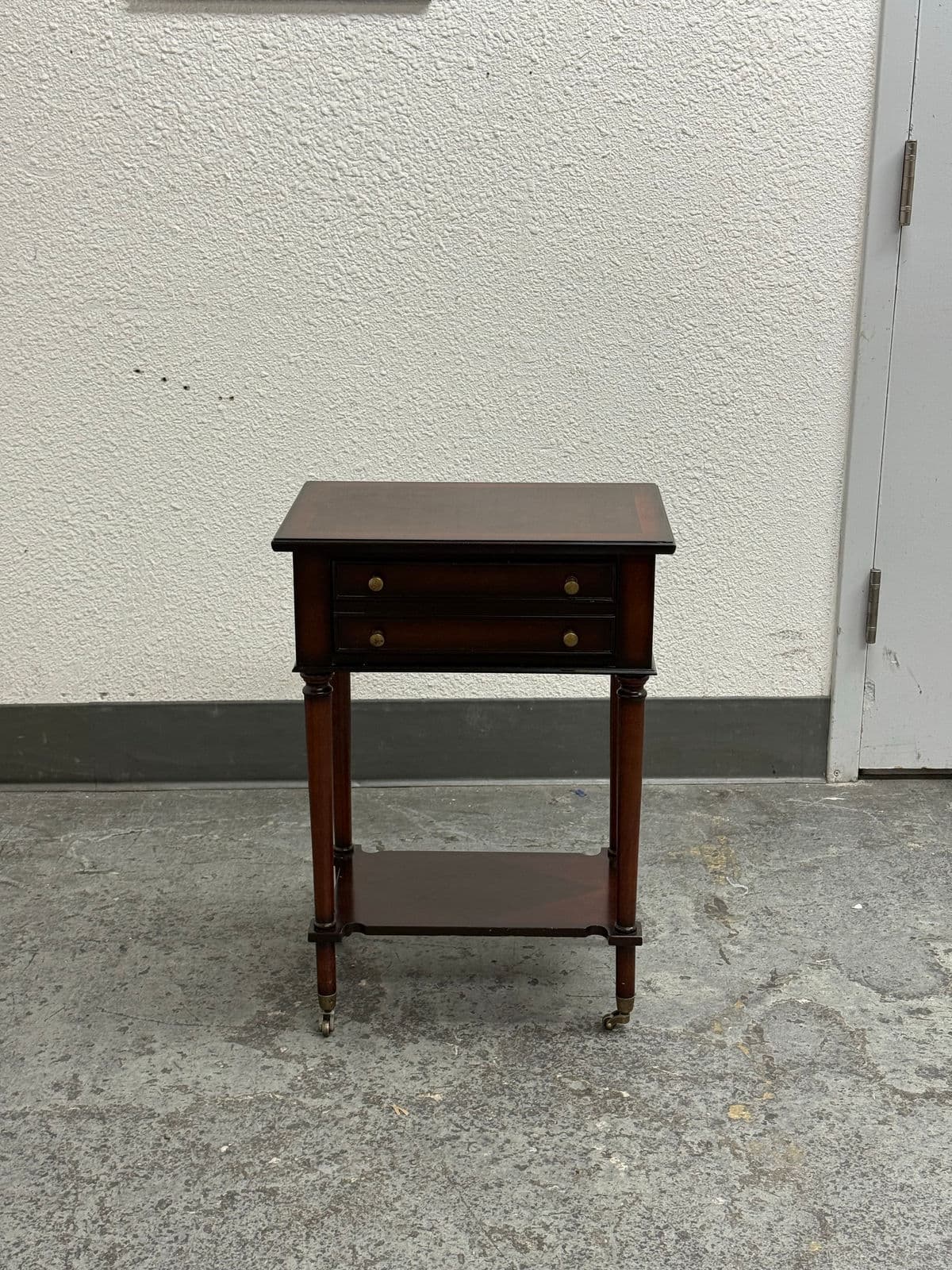 Circa 1999 Bombay Co. Side Table + Casters - Thumbnail 3