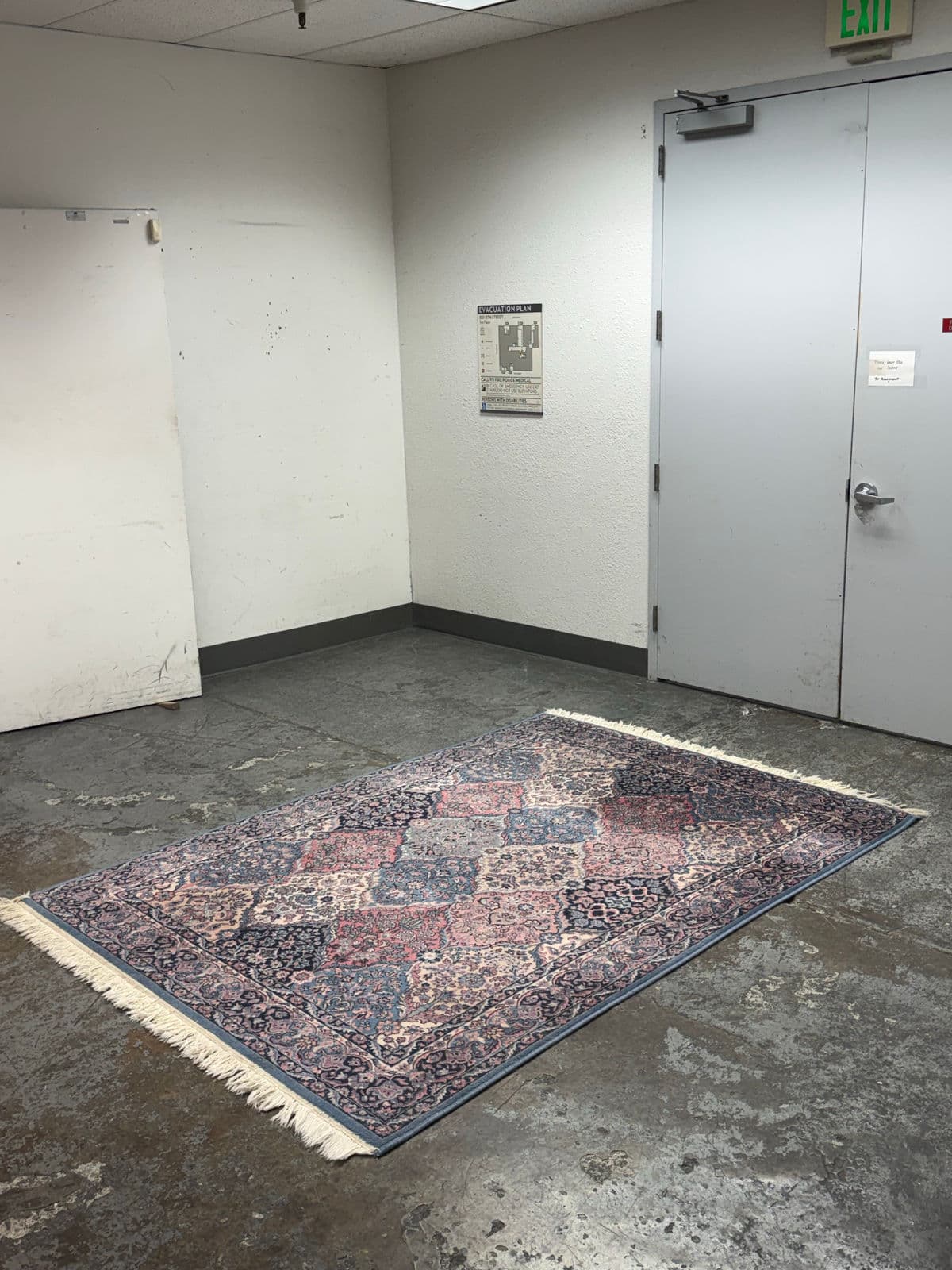 5ft 7in × 7ft 9in Vintage Multicolor Panel Area Rug. - Thumbnail 3