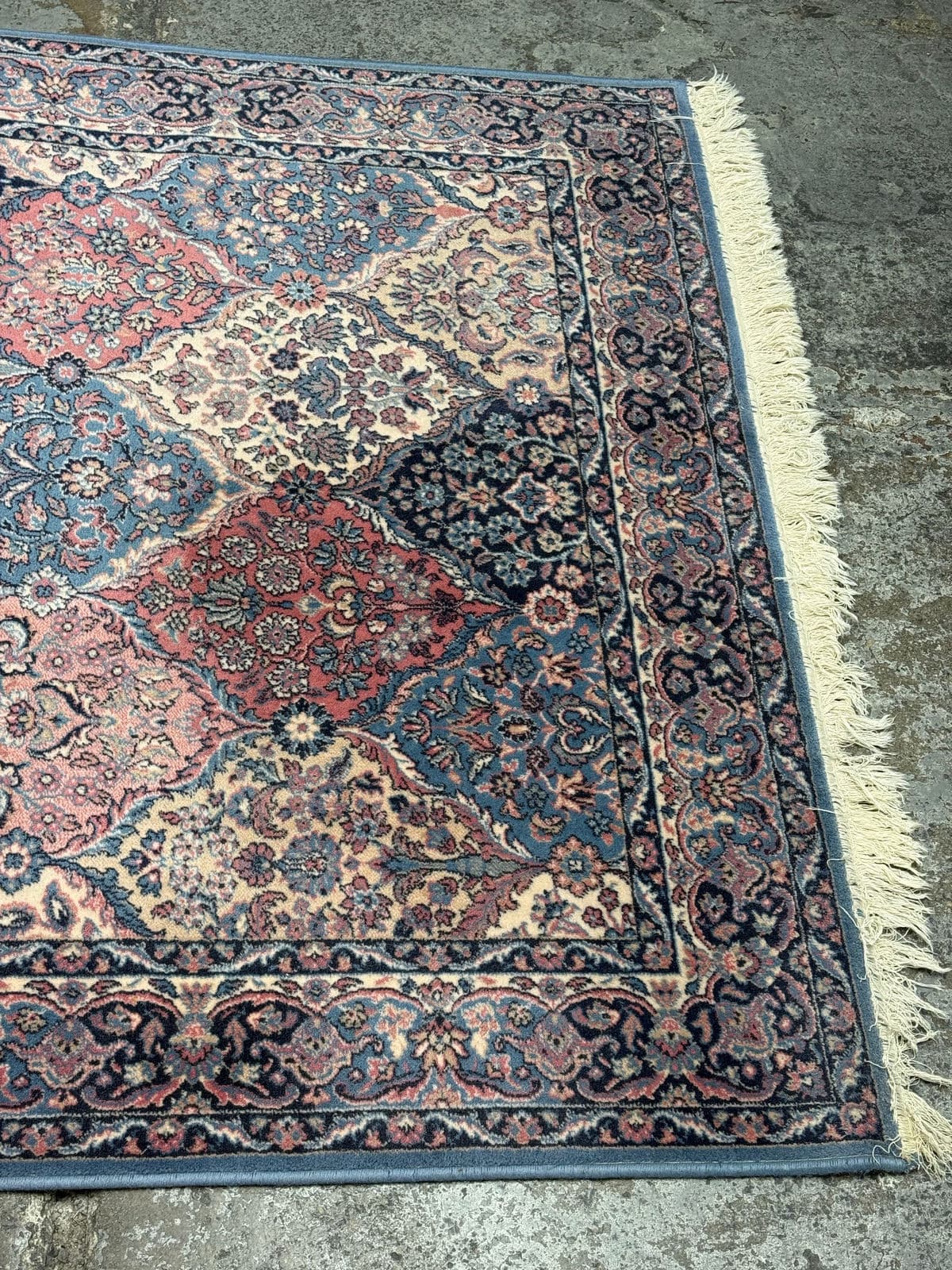 5ft 7in × 7ft 9in Vintage Multicolor Panel Area Rug. - Thumbnail 7