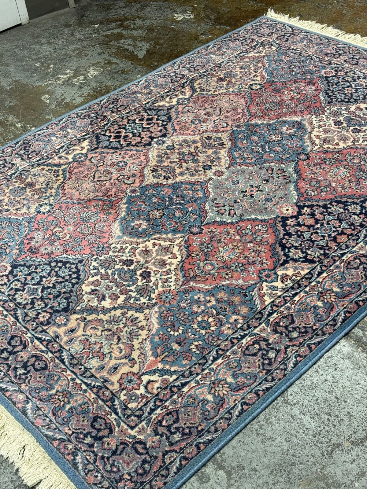 5ft 7in × 7ft 9in Vintage Multicolor Panel Area Rug. - Thumbnail 10