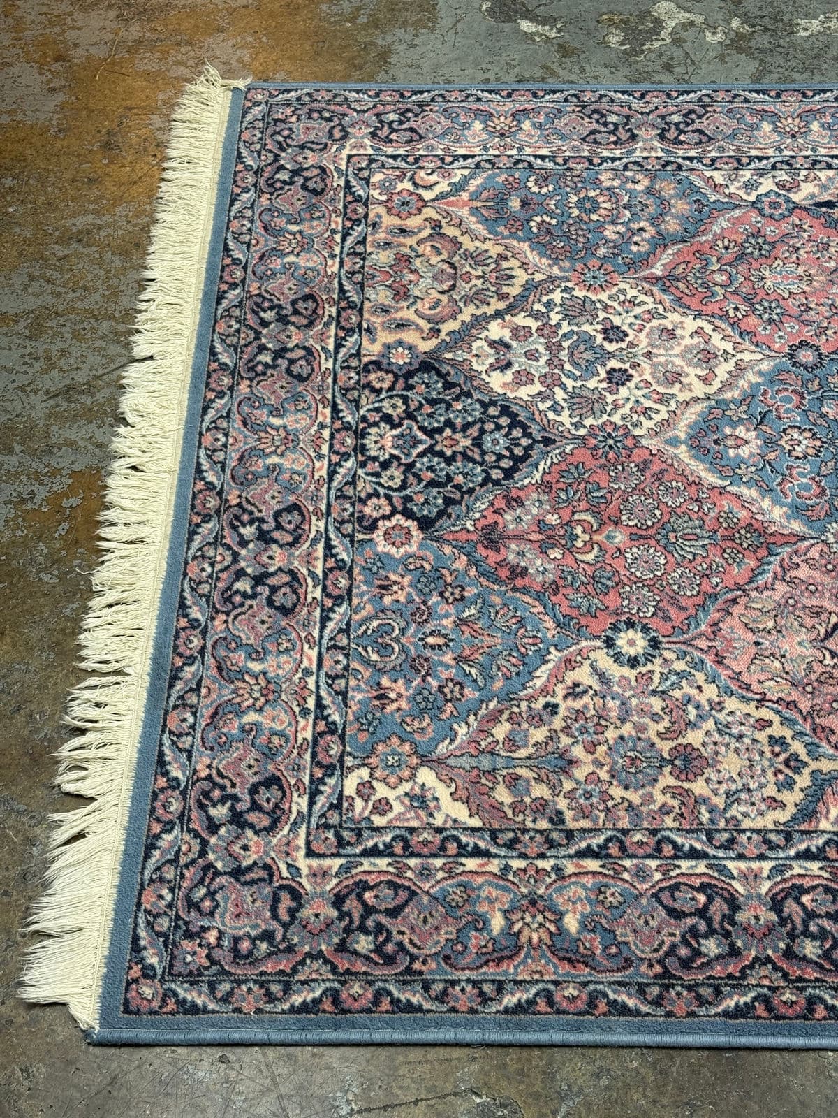 5ft 7in × 7ft 9in Vintage Multicolor Panel Area Rug. - Thumbnail 6