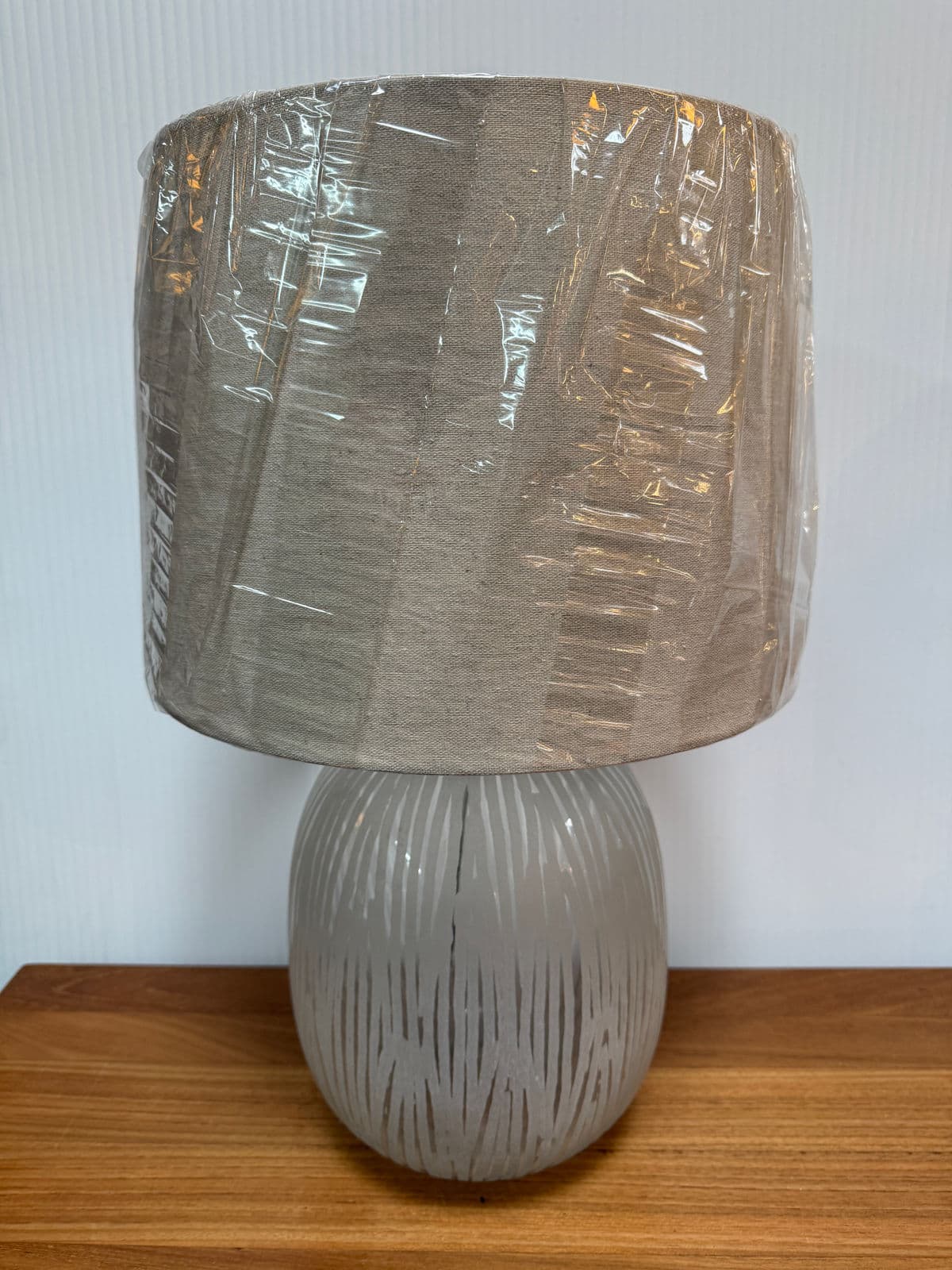 Etched Glass Table Lamps, Pair - Thumbnail 7