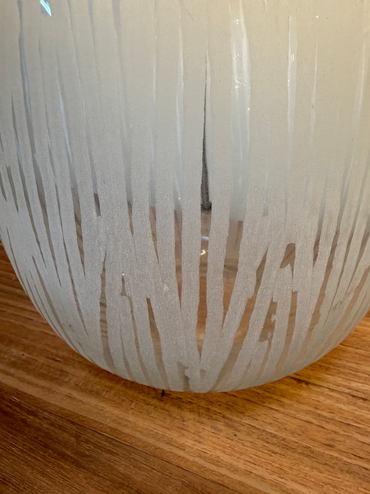 Etched Glass Table Lamps, Pair - Thumbnail 12