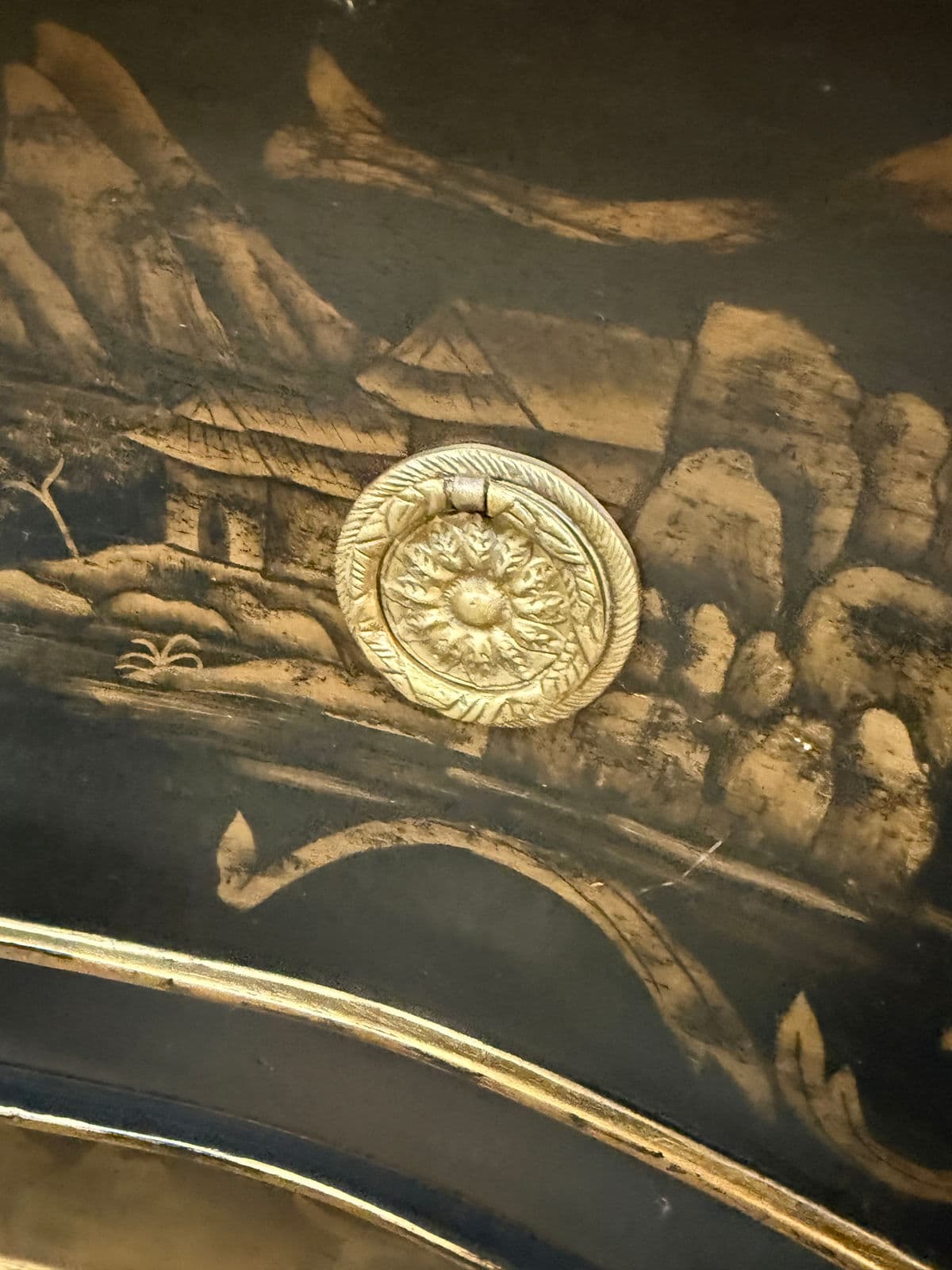 Vintage John Richard Bombe Chest of Drawers - Thumbnail 11