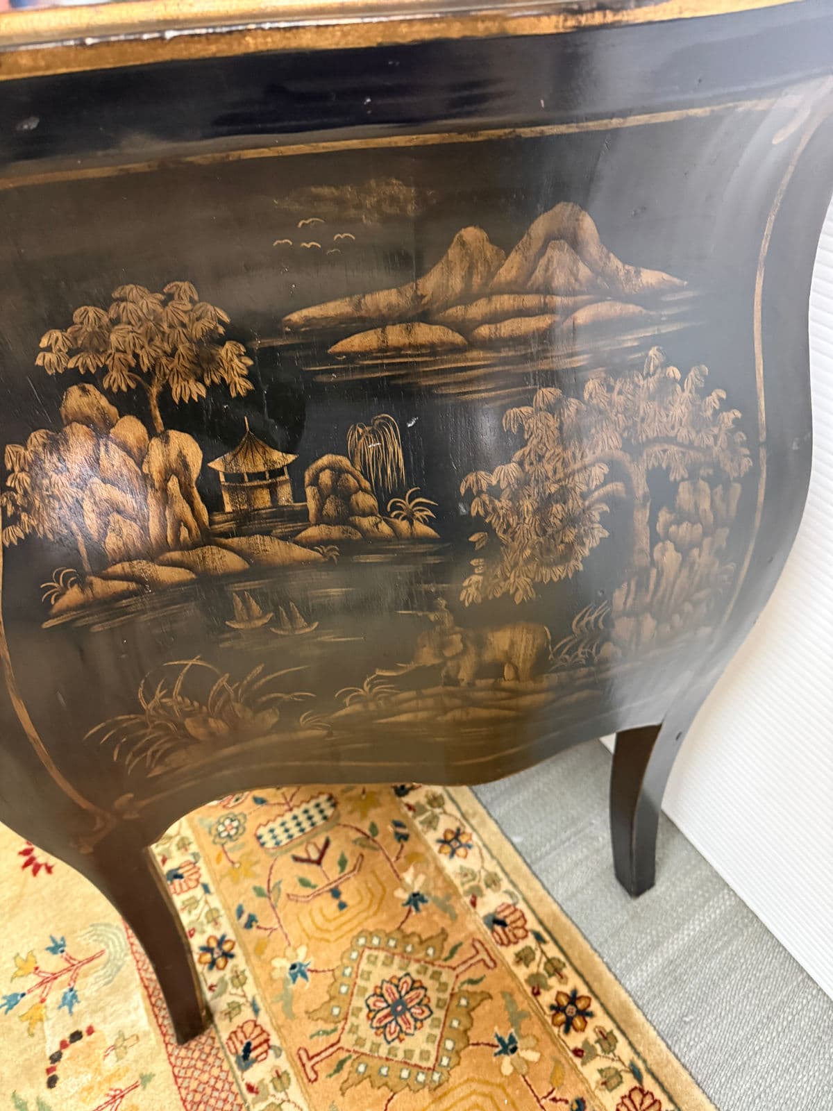 Vintage John Richard Bombe Chest of Drawers - Thumbnail 10